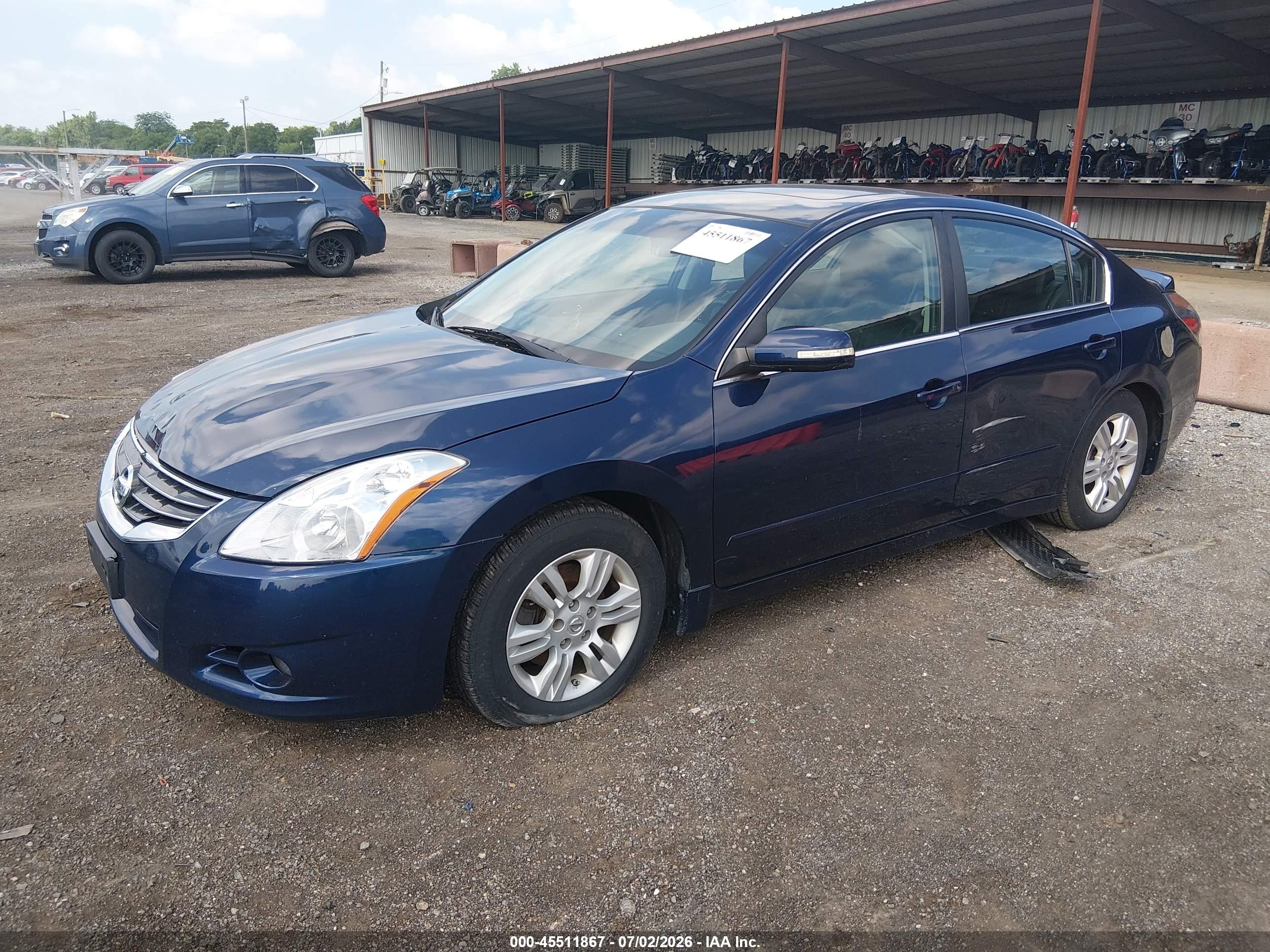 2010 Nissan Altima 2.5 S Blue vin: 1N4AL2AP8AN449374