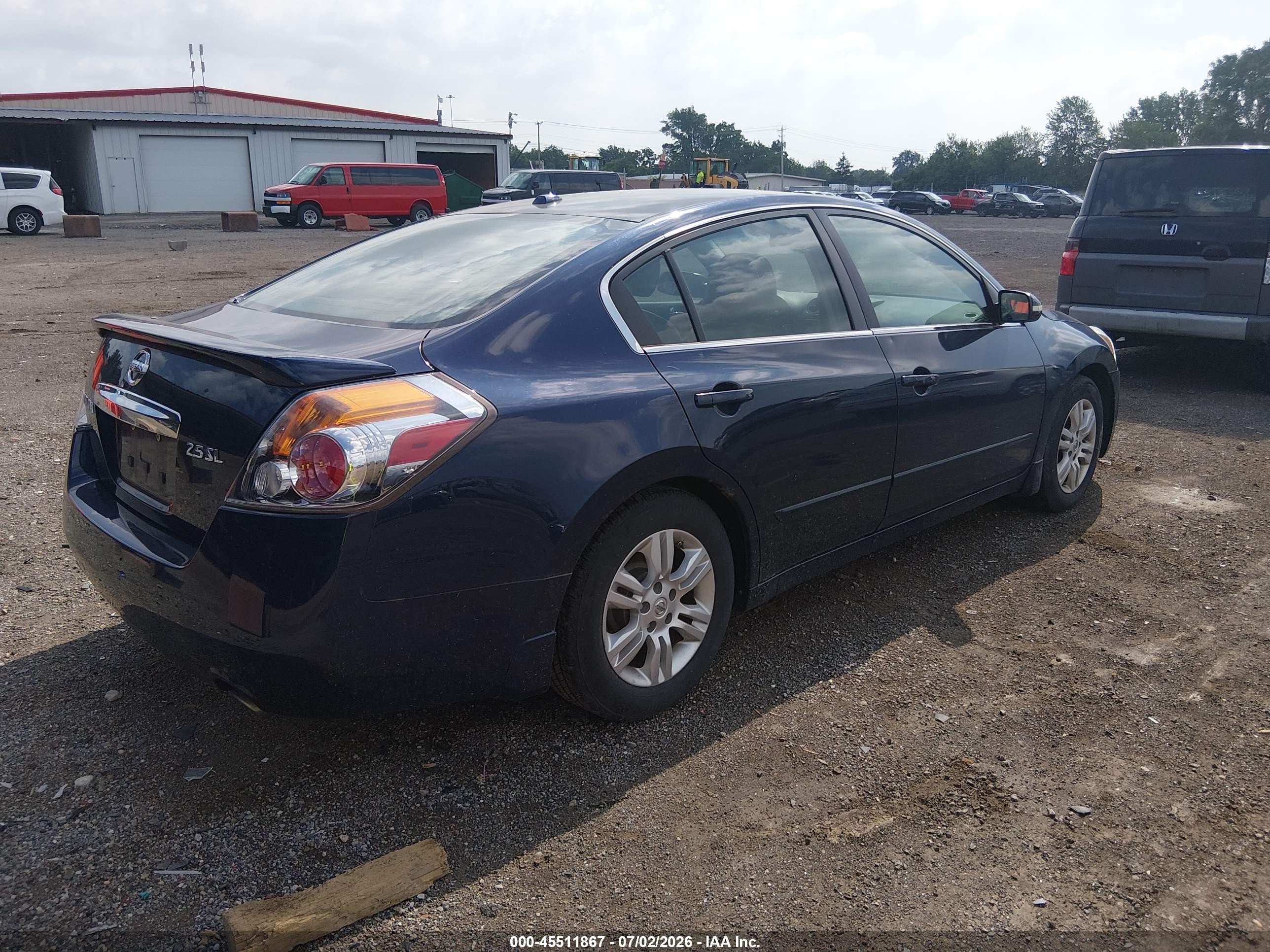 2010 Nissan Altima 2.5 S Blue vin: 1N4AL2AP8AN449374