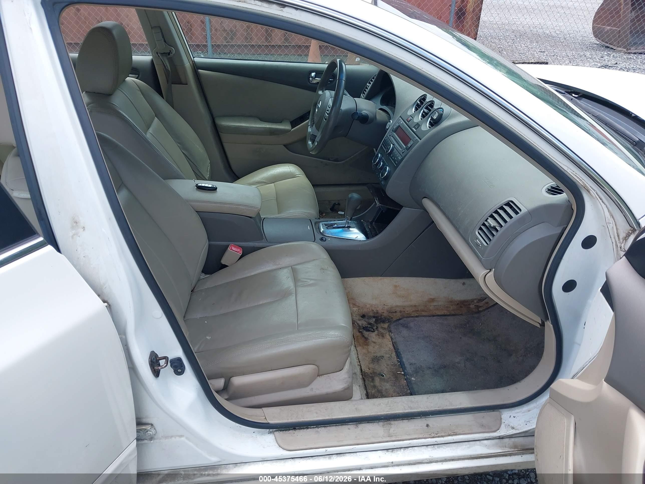 2010 Nissan Altima 2.5 S White vin: 1N4AL2AP8AN495254