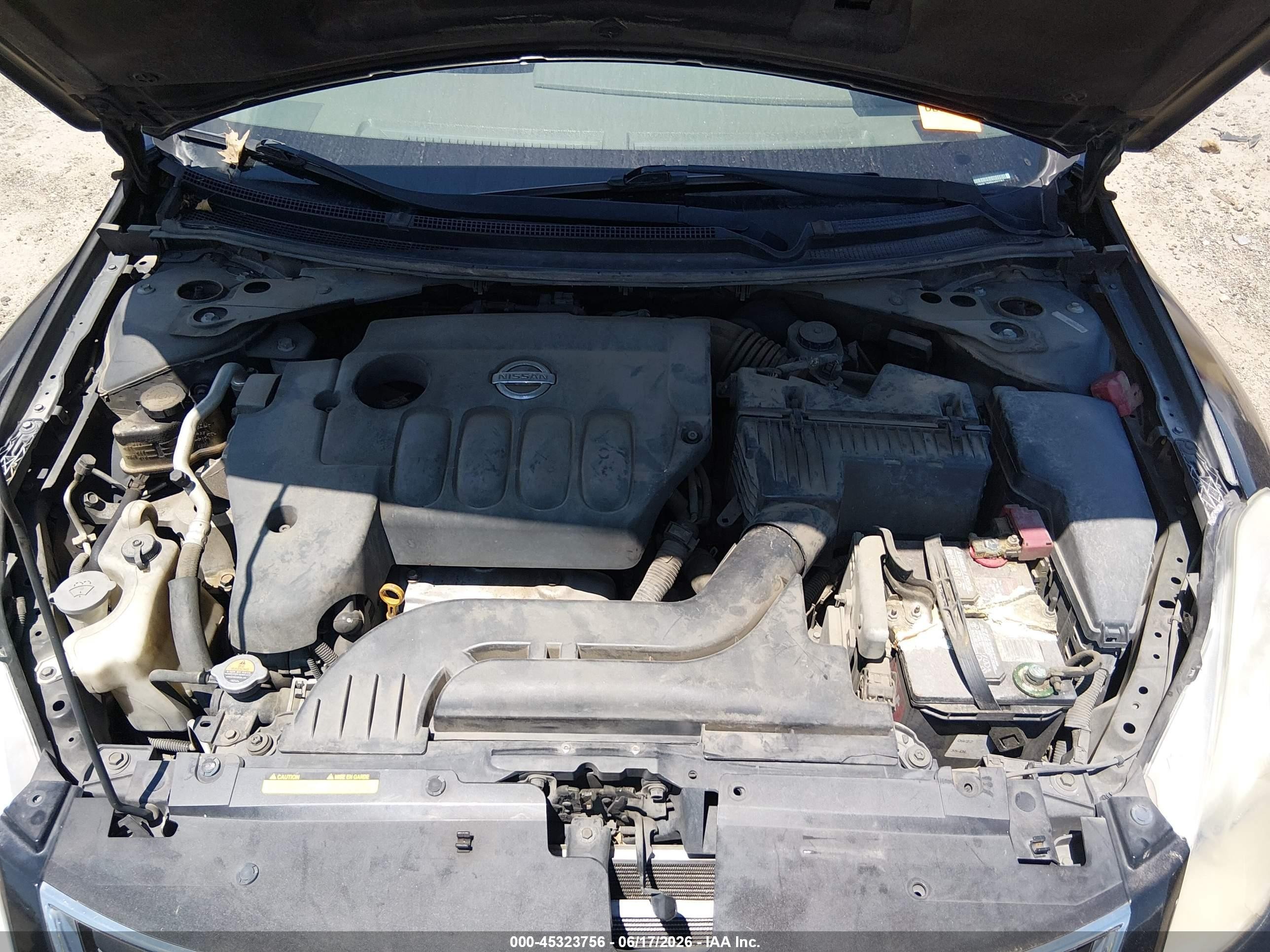 2010 Nissan Altima 2.5 Black vin: 1N4AL2AP8AN507757