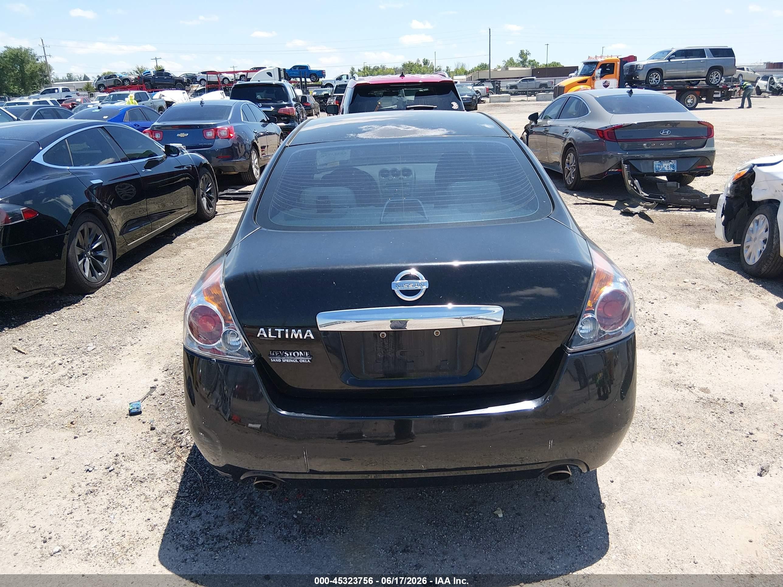 2010 Nissan Altima 2.5 Black vin: 1N4AL2AP8AN507757