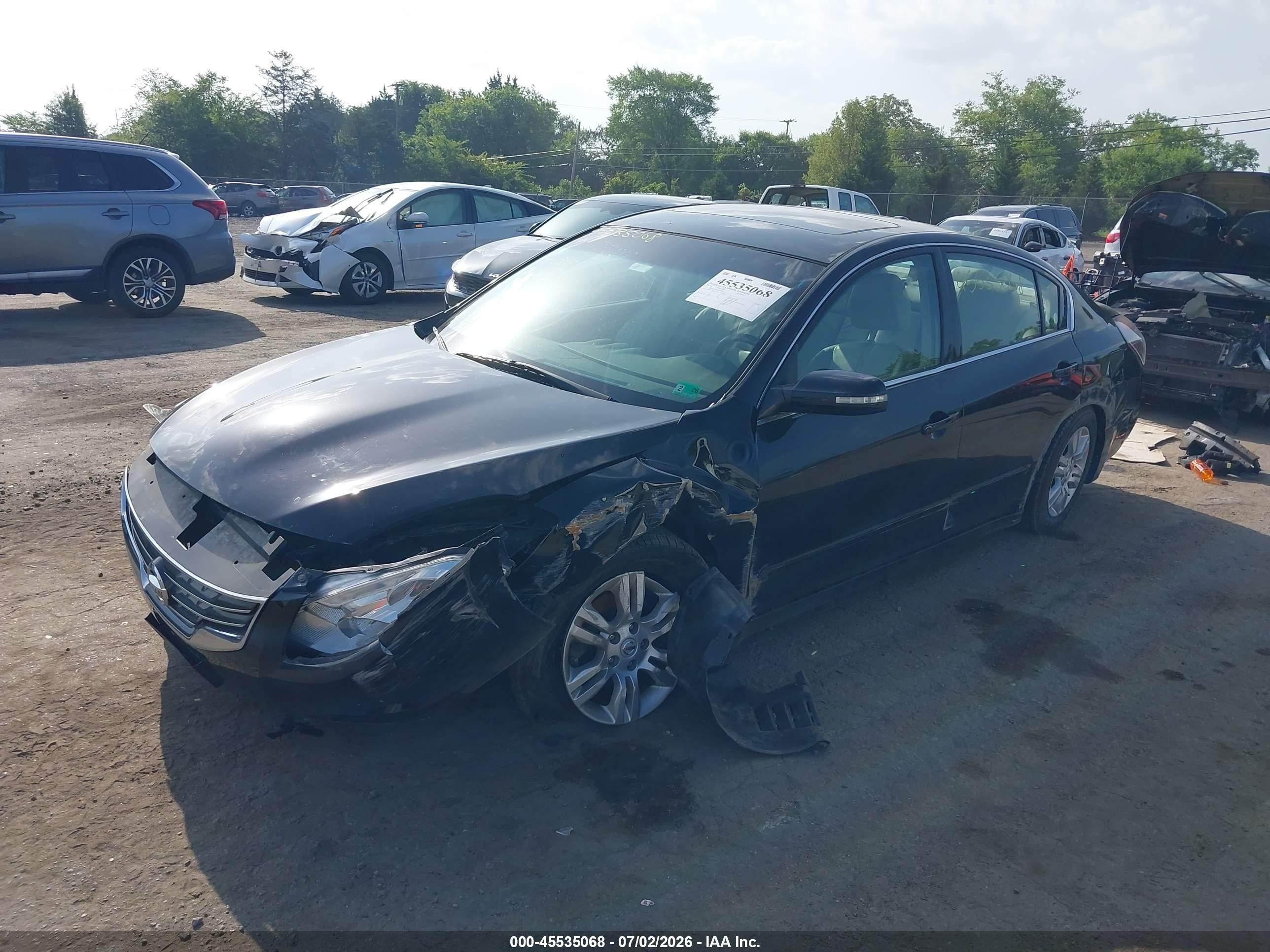 2010 Nissan Altima 2.5 S Черный vin: 1N4AL2AP8AN559891