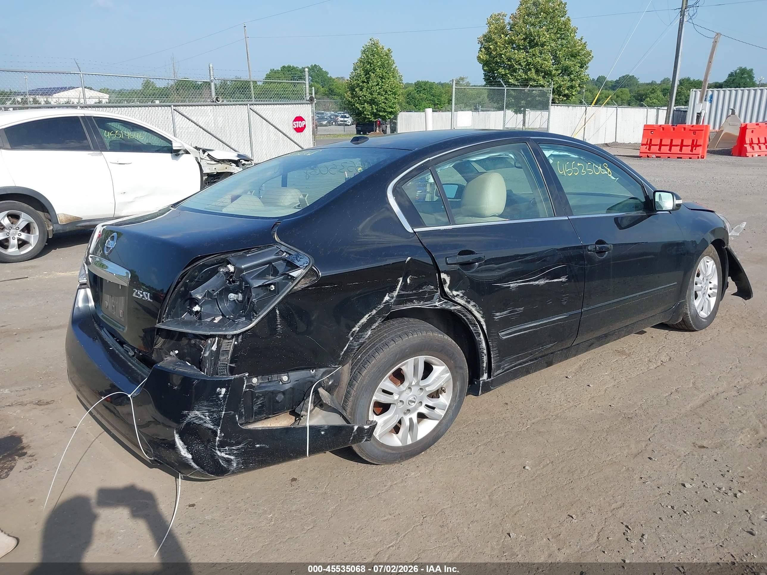 2010 Nissan Altima 2.5 S Черный vin: 1N4AL2AP8AN559891