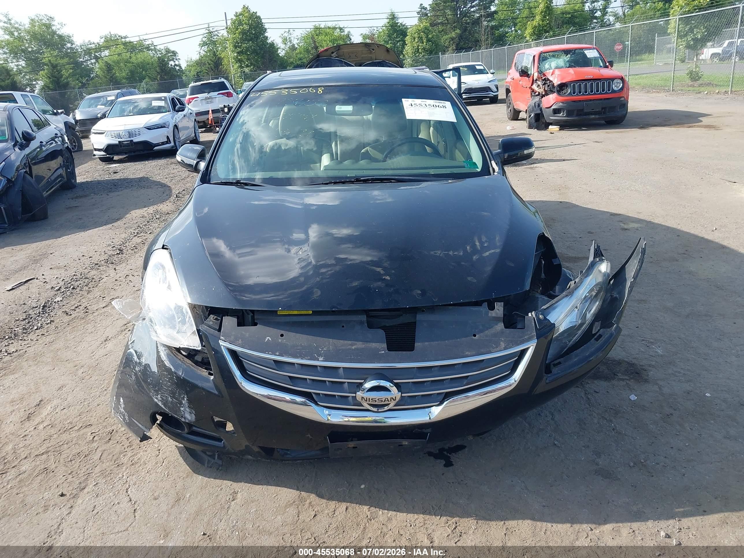 2010 Nissan Altima 2.5 S Черный vin: 1N4AL2AP8AN559891