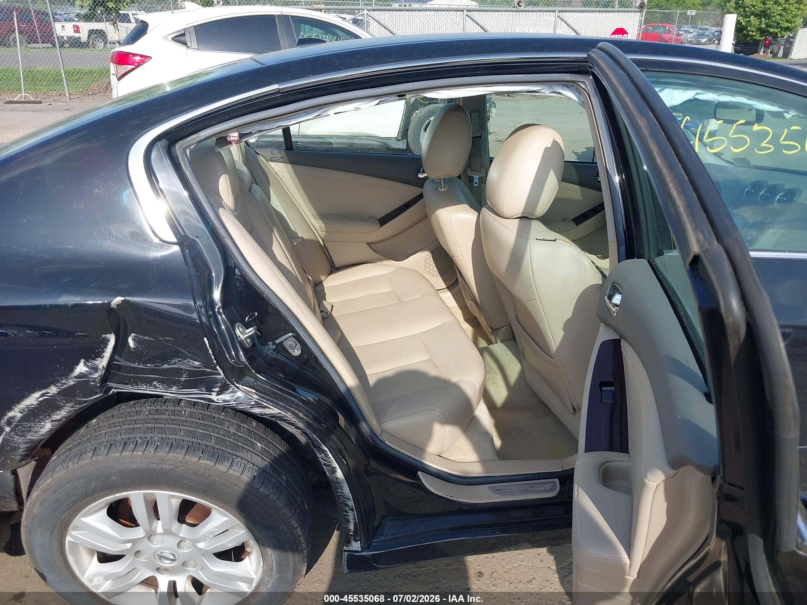 2010 Nissan Altima 2.5 S Черный vin: 1N4AL2AP8AN559891