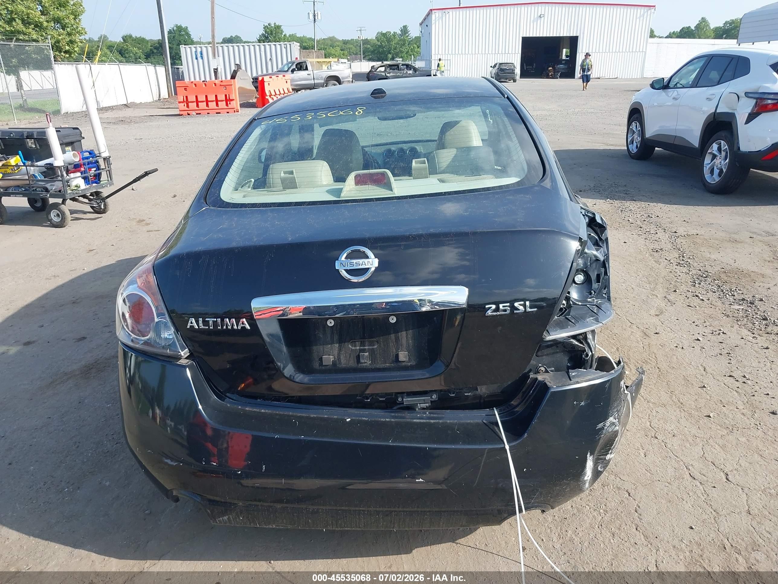 2010 Nissan Altima 2.5 S Черный vin: 1N4AL2AP8AN559891
