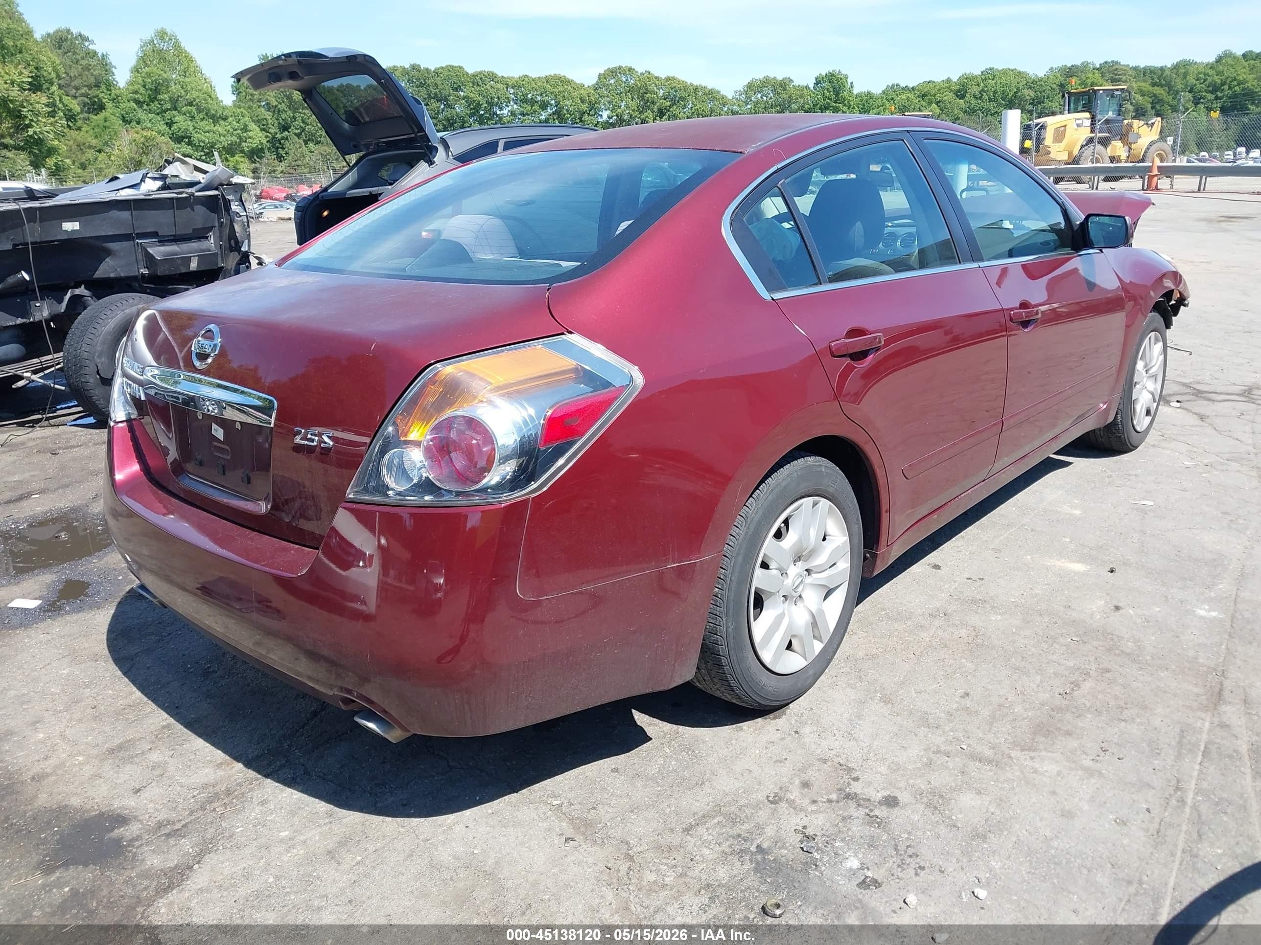 2011 Nissan Altima 2.5 S Burgundy vin: 1N4AL2AP8BC152862