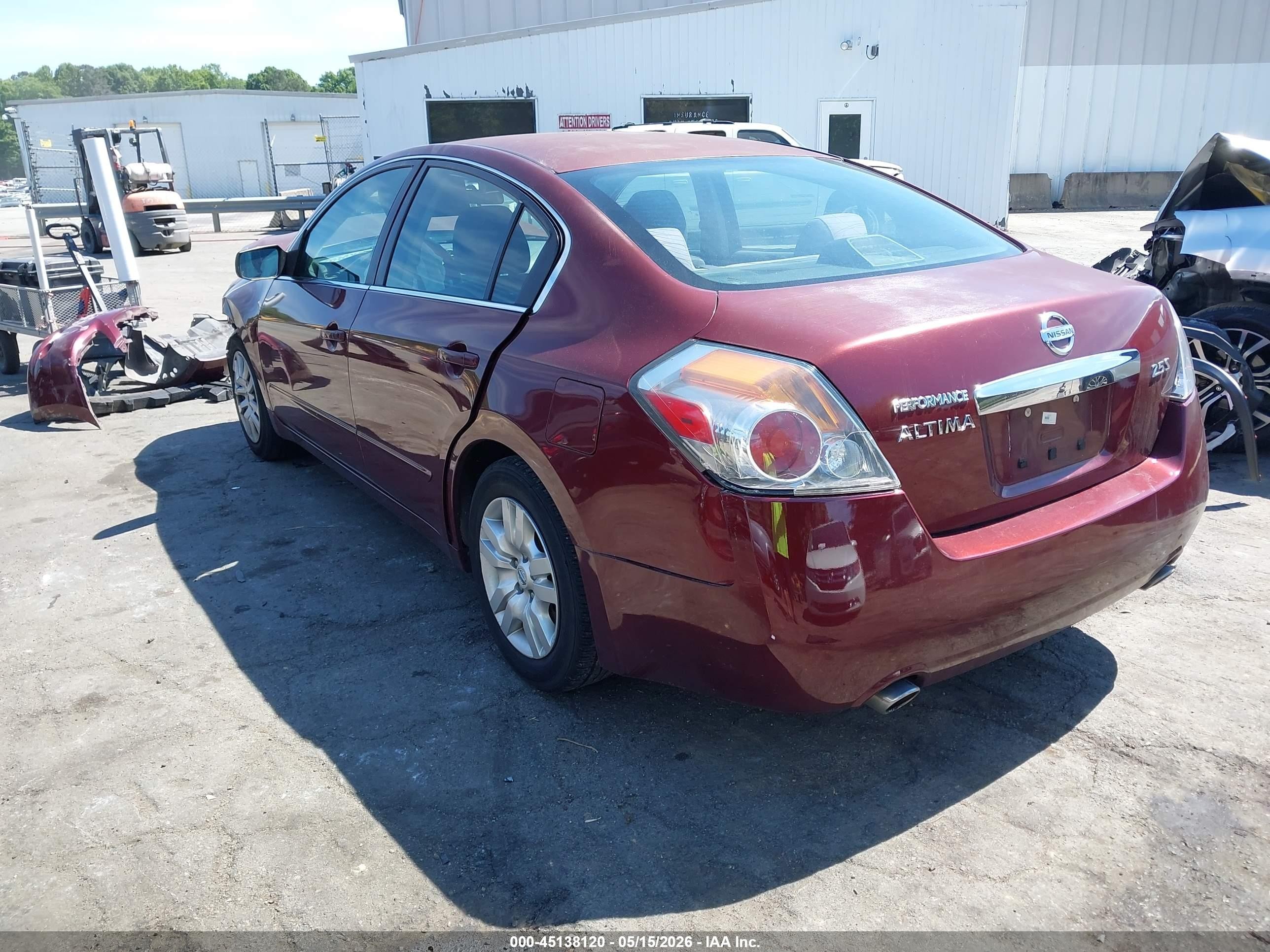 2011 Nissan Altima 2.5 S Burgundy vin: 1N4AL2AP8BC152862