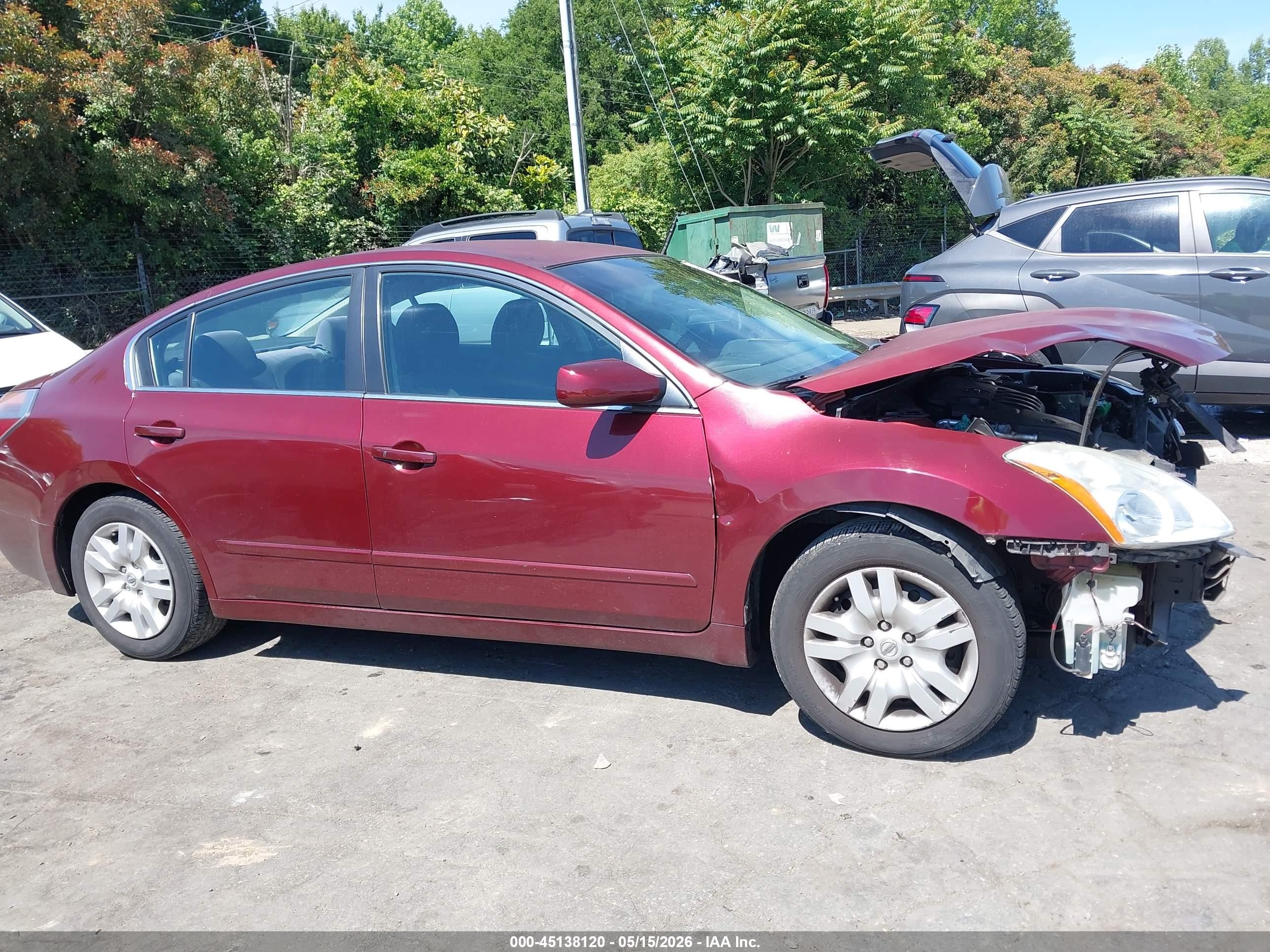 2011 Nissan Altima 2.5 S Burgundy vin: 1N4AL2AP8BC152862