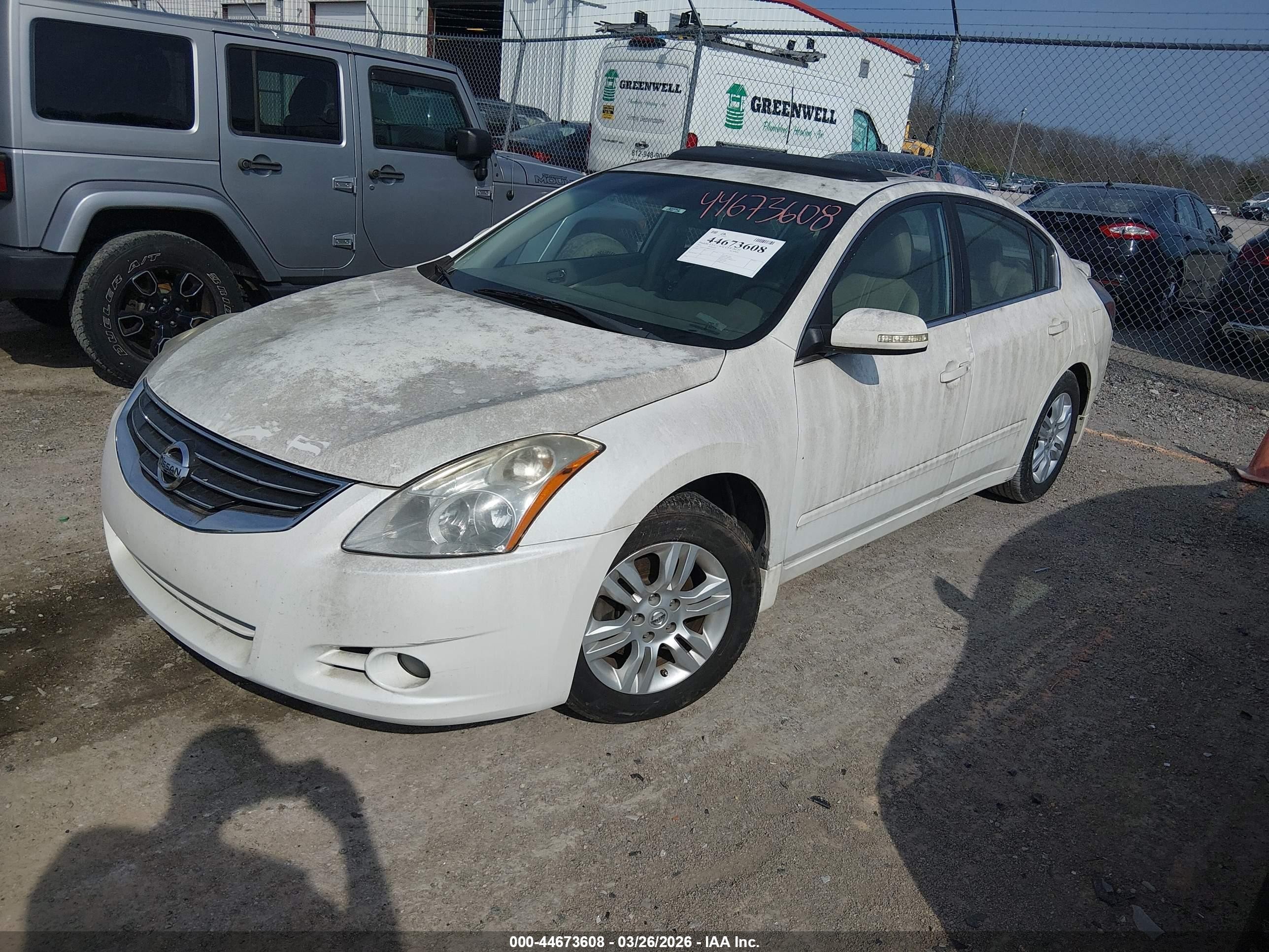 2011 Nissan Altima 2.5 S Белый vin: 1N4AL2AP8BN472719