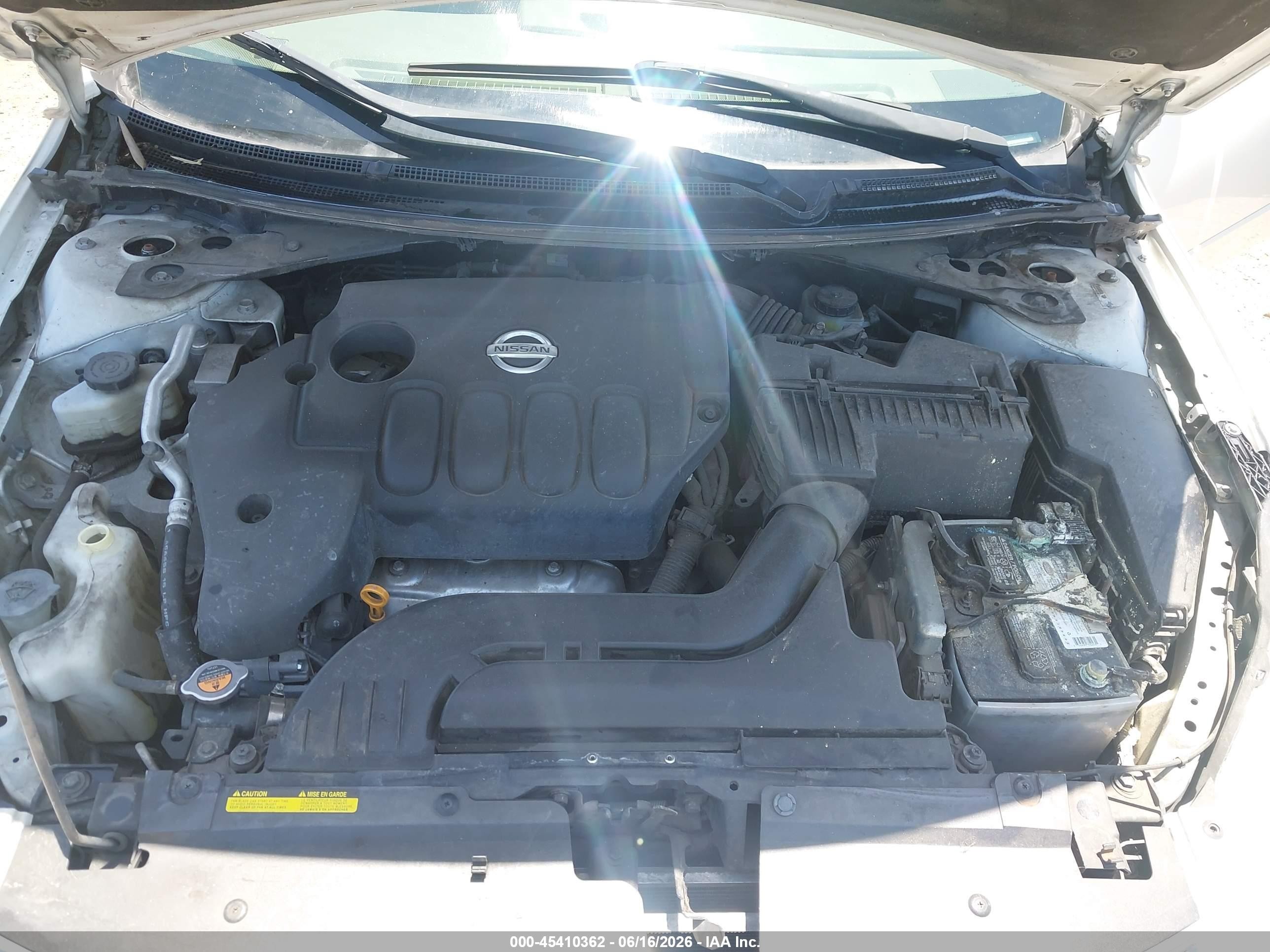2011 Nissan Altima 2.5 S White vin: 1N4AL2AP8BN490525