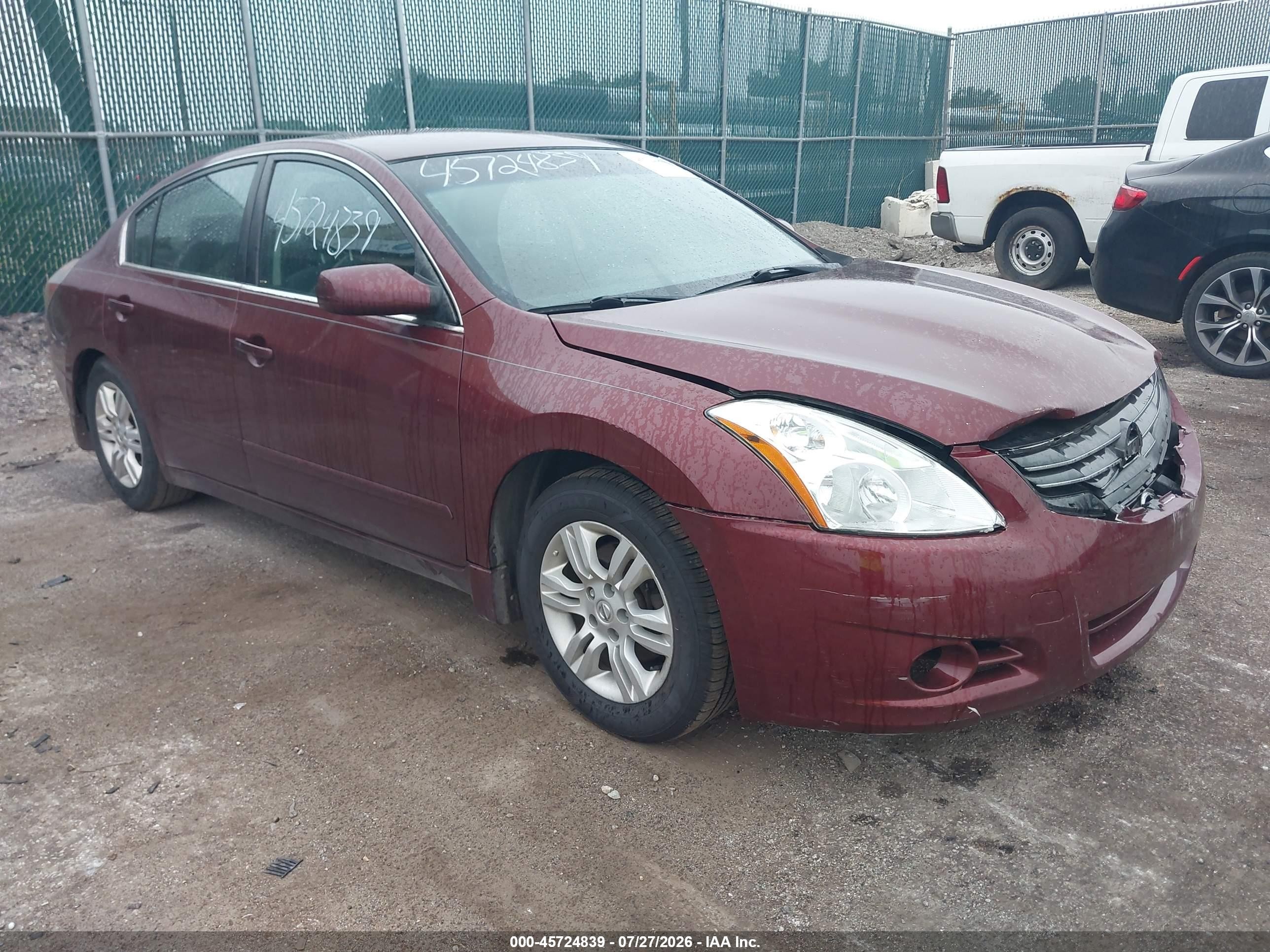 2011 Nissan Altima 2.5 S Темно-бордовый vin: 1N4AL2AP8BN503273