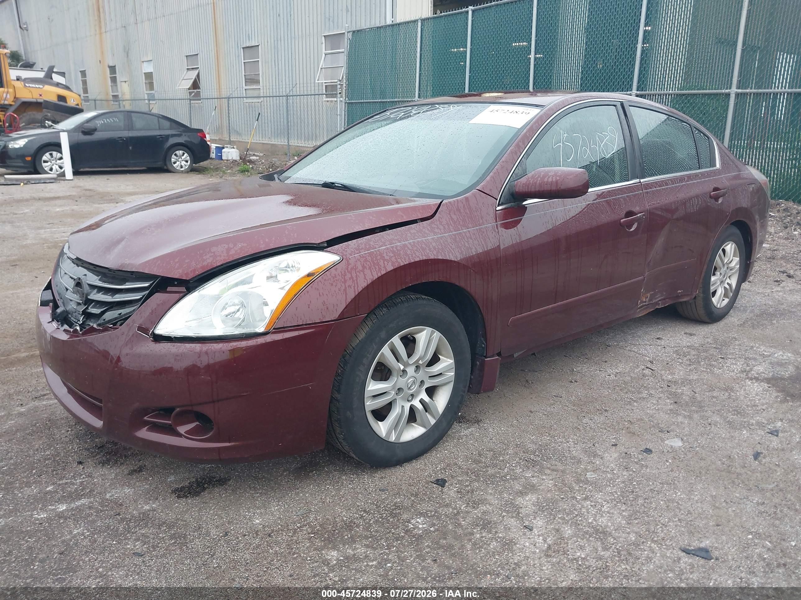 2011 Nissan Altima 2.5 S Maroon vin: 1N4AL2AP8BN503273