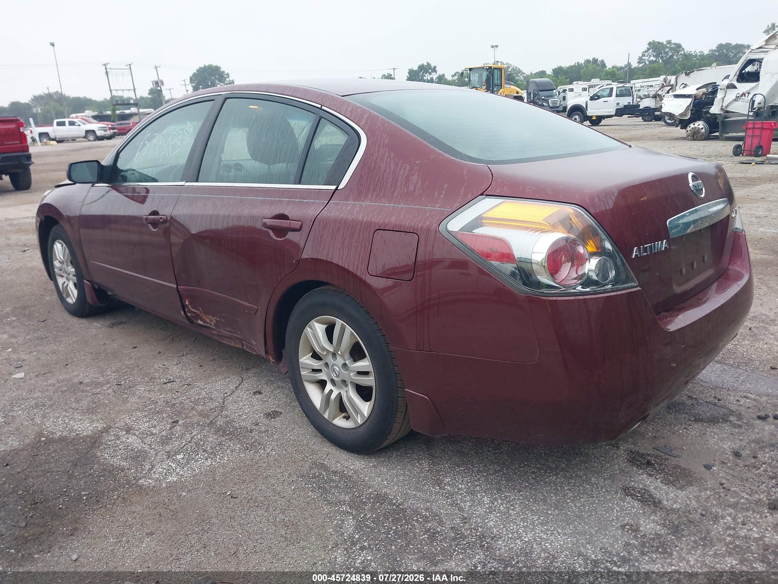 2011 Nissan Altima 2.5 S Maroon vin: 1N4AL2AP8BN503273