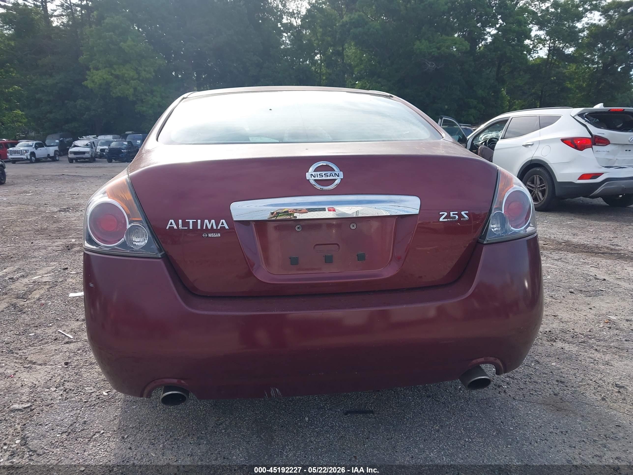 2012 Nissan Altima 2.5 S Red vin: 1N4AL2AP8CC131608