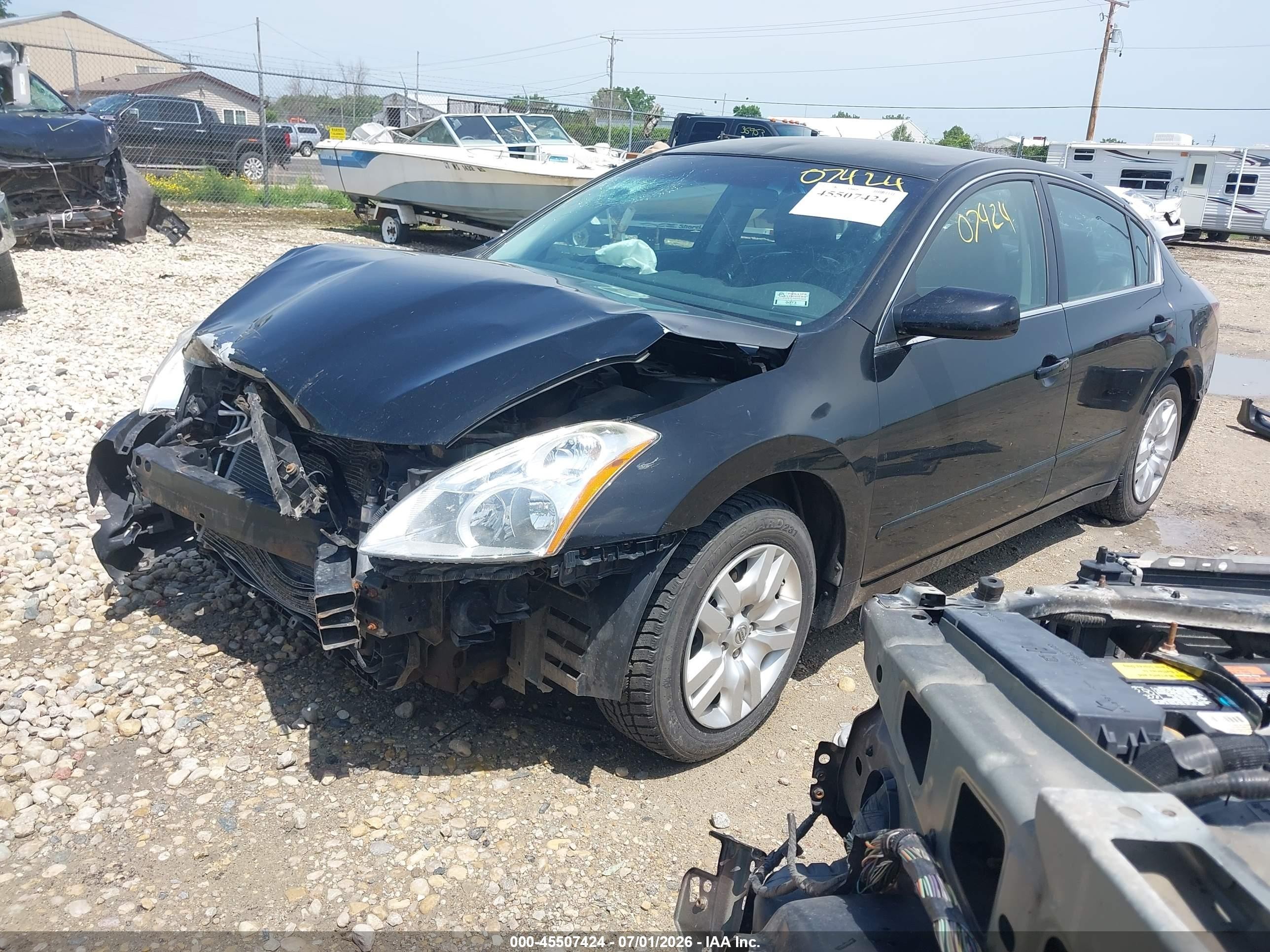 2012 Nissan Altima 2.5 S Black vin: 1N4AL2AP8CC163913