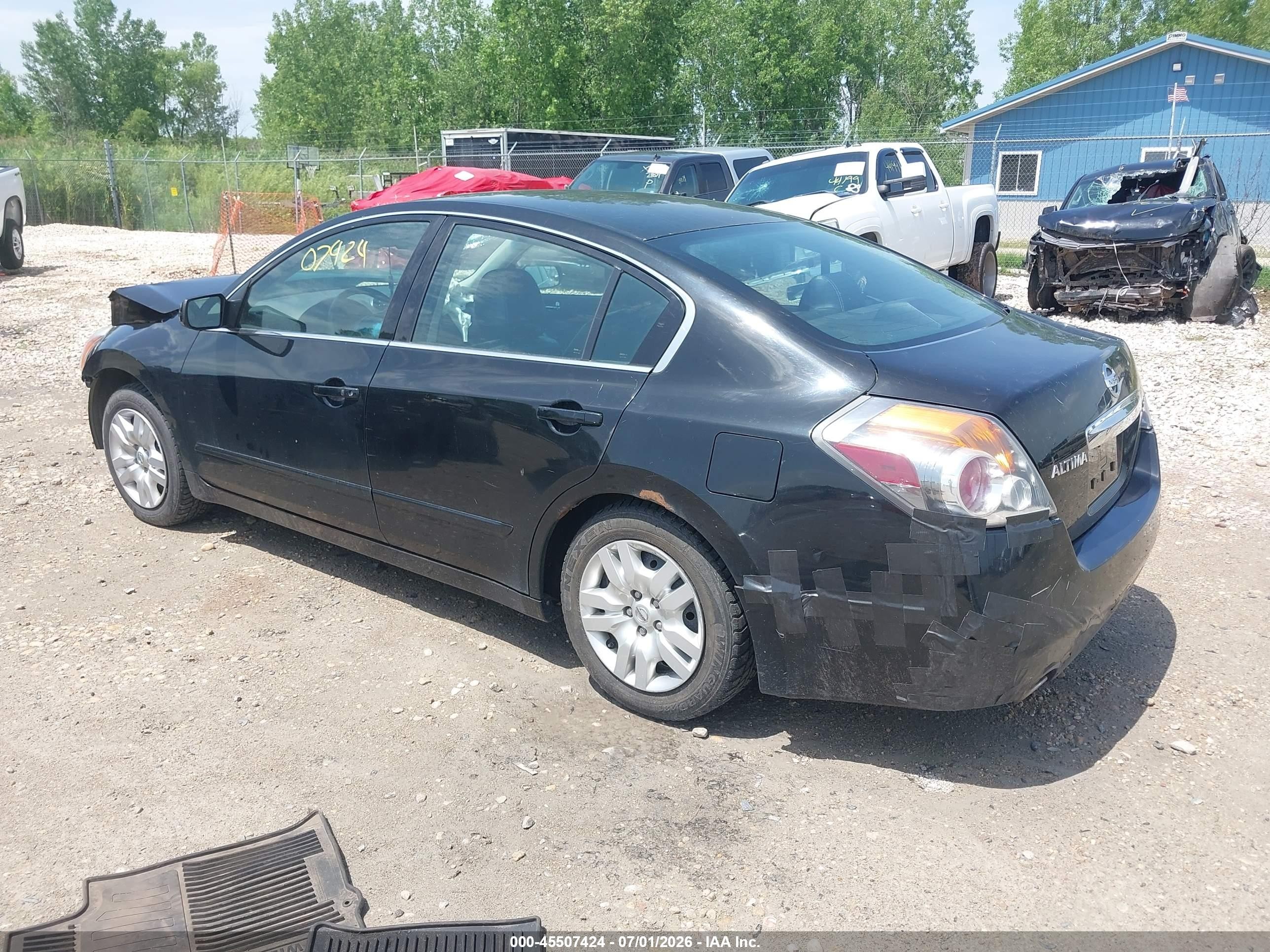 2012 Nissan Altima 2.5 S Black vin: 1N4AL2AP8CC163913