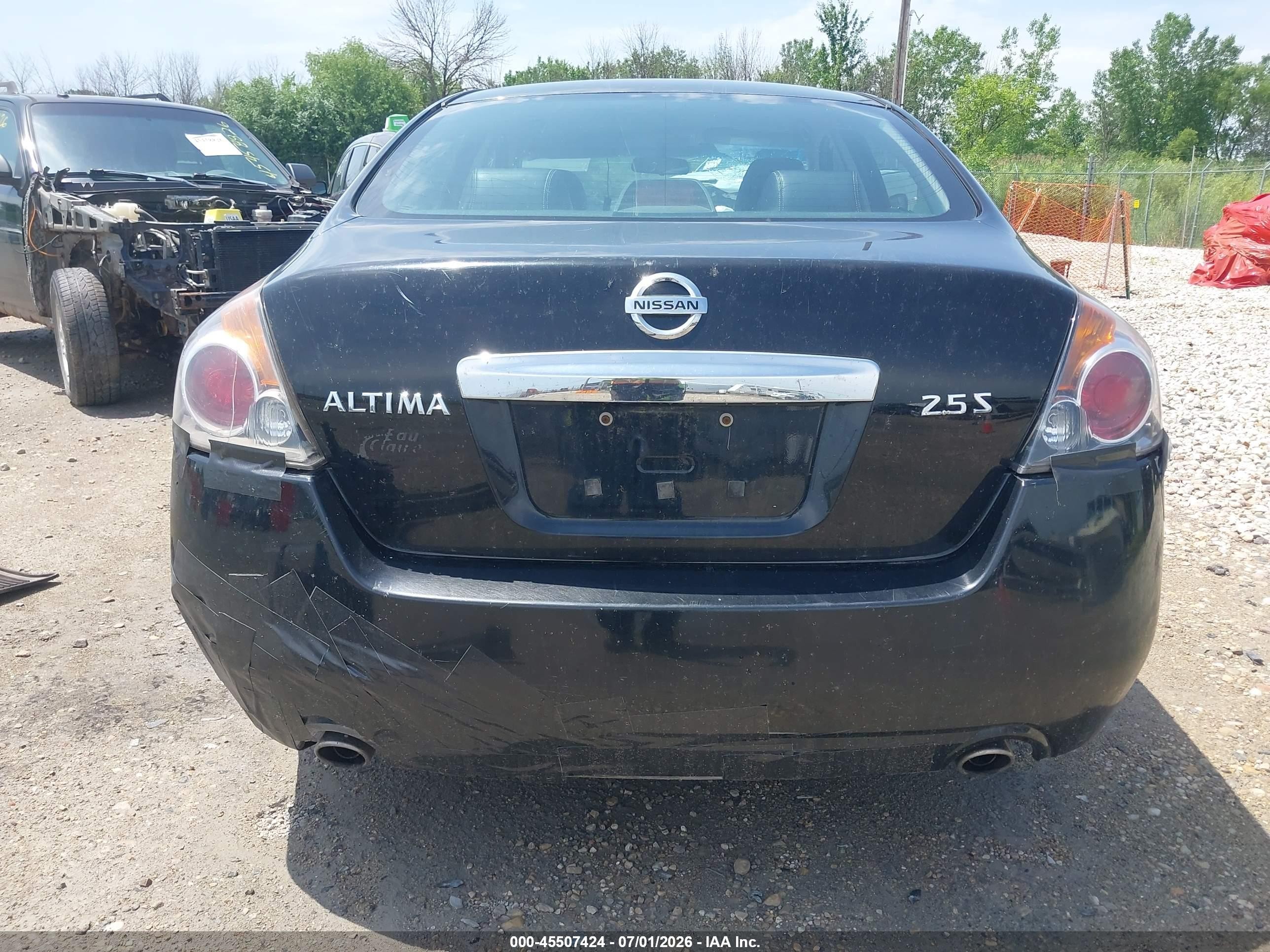 2012 Nissan Altima 2.5 S Black vin: 1N4AL2AP8CC163913