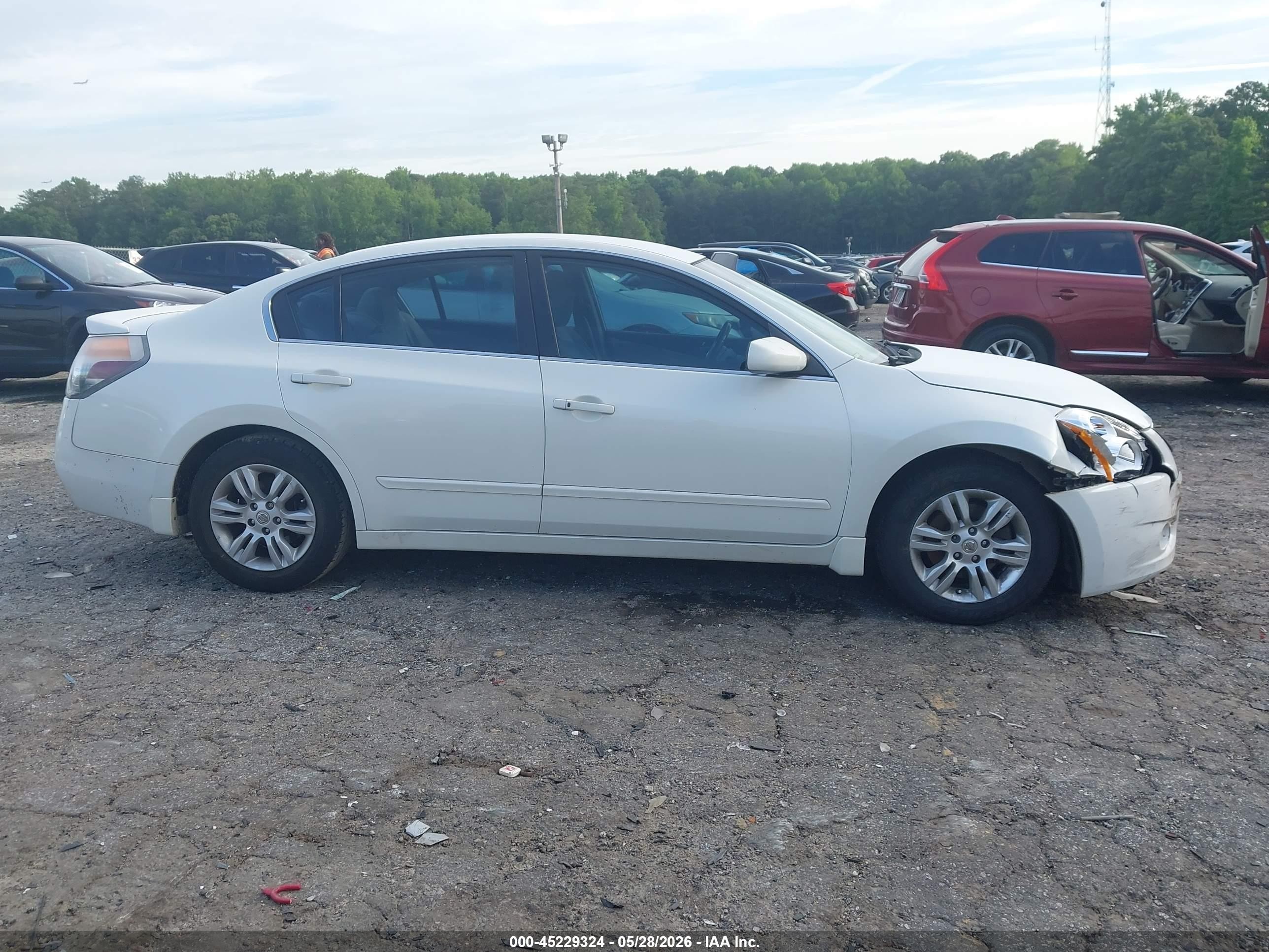 2012 Nissan Altima 2.5 S White vin: 1N4AL2AP8CC165290