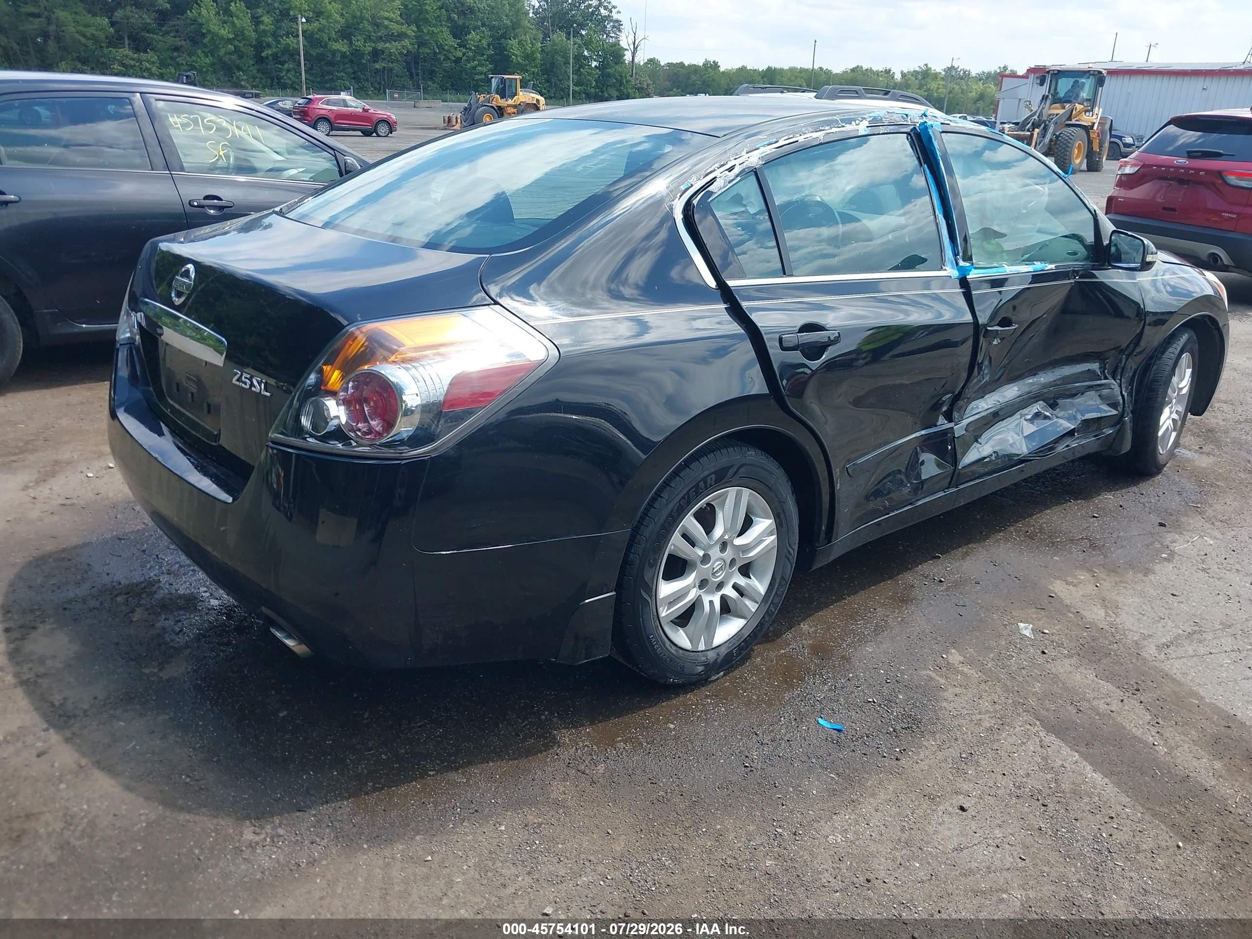 2012 Nissan Altima 2.5 S Black vin: 1N4AL2AP8CC185720
