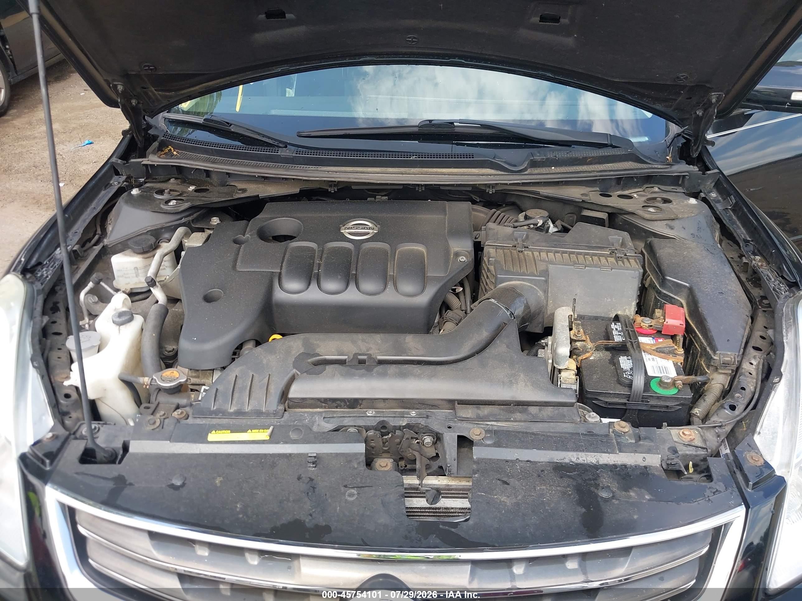 2012 Nissan Altima 2.5 S Black vin: 1N4AL2AP8CC185720