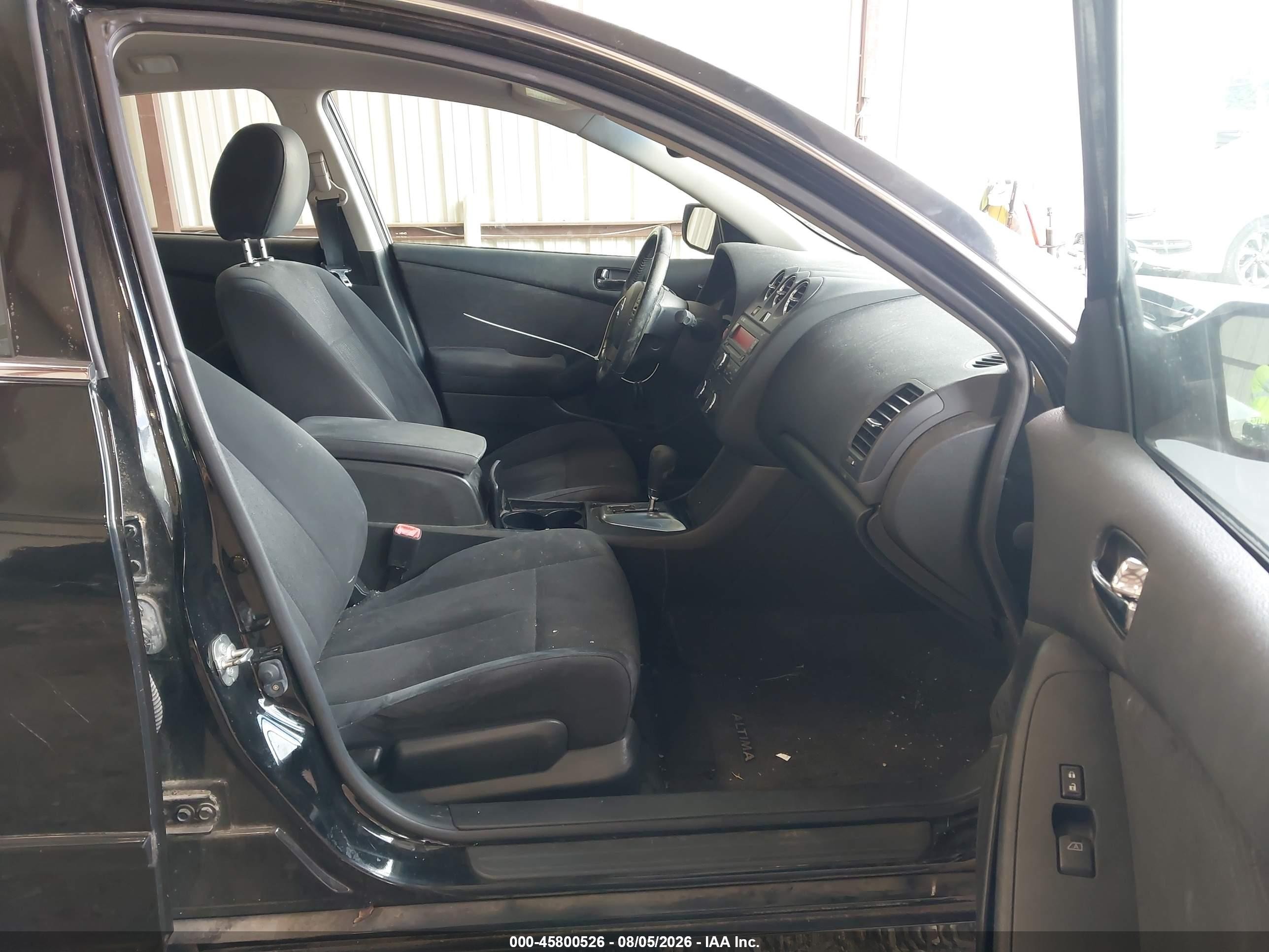 2012 Nissan Altima 2.5 S Black vin: 1N4AL2AP8CC219641
