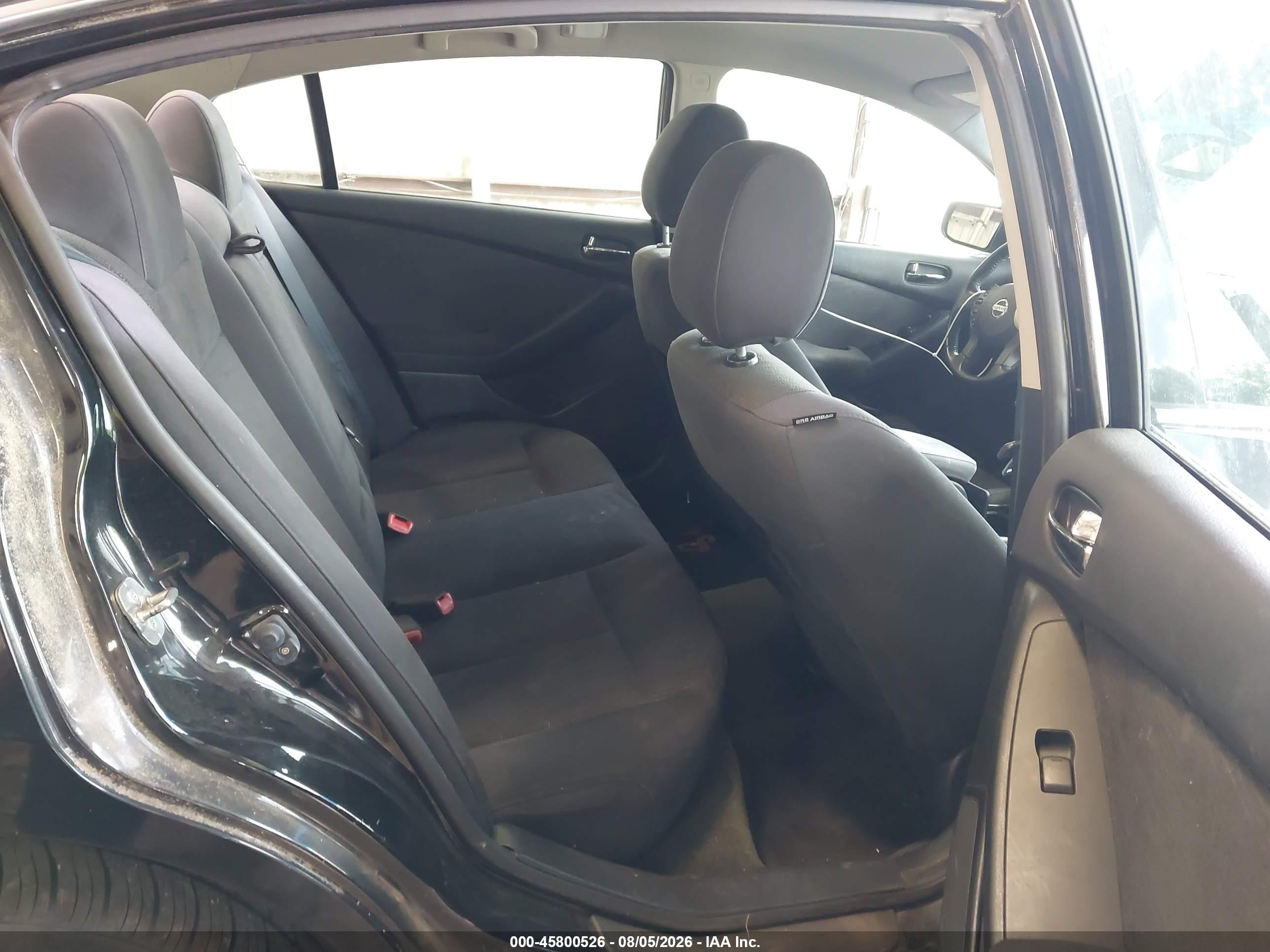 2012 Nissan Altima 2.5 S Black vin: 1N4AL2AP8CC219641