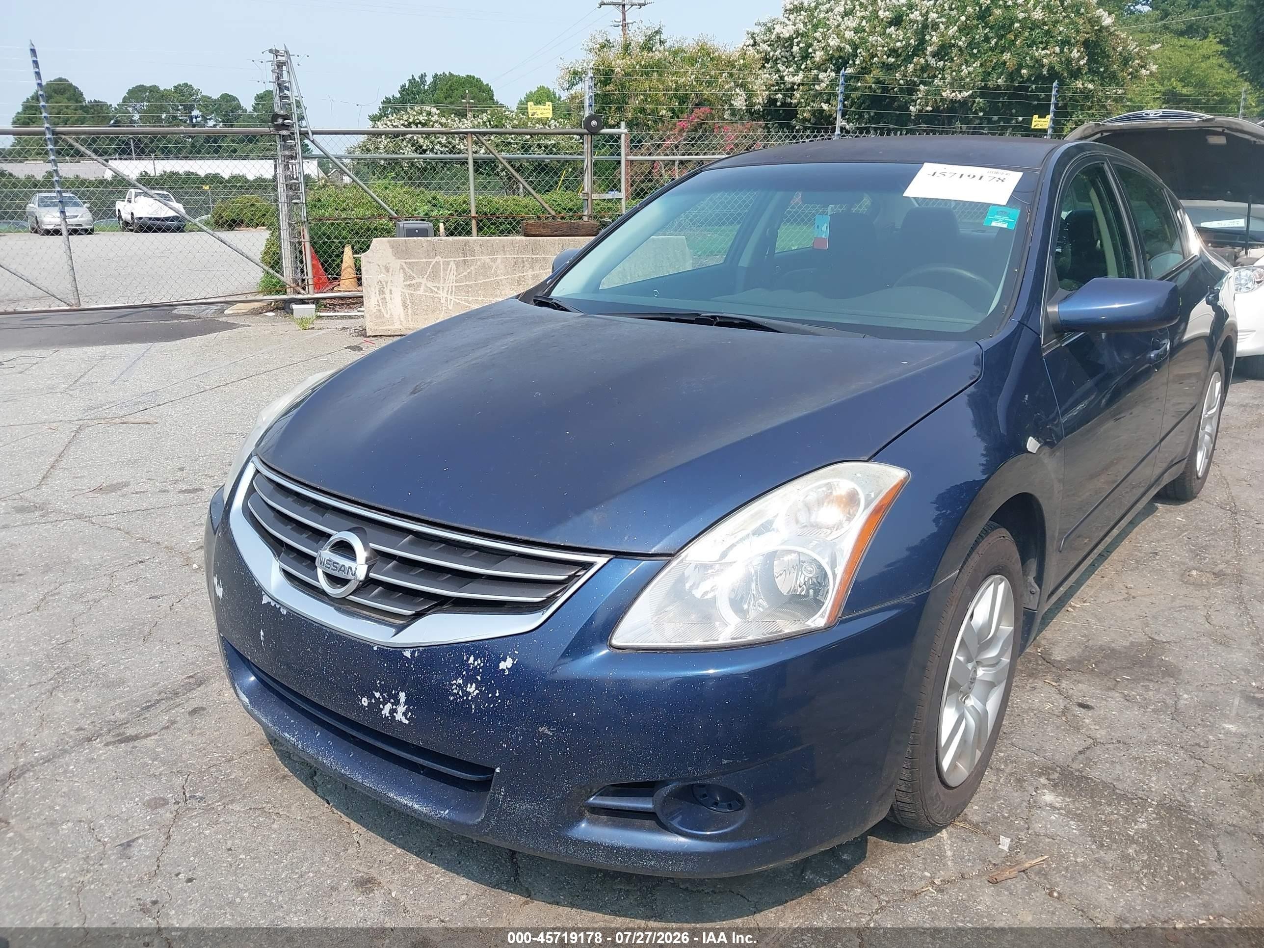 2012 Nissan Altima 2.5 S Blue vin: 1N4AL2AP8CC227979