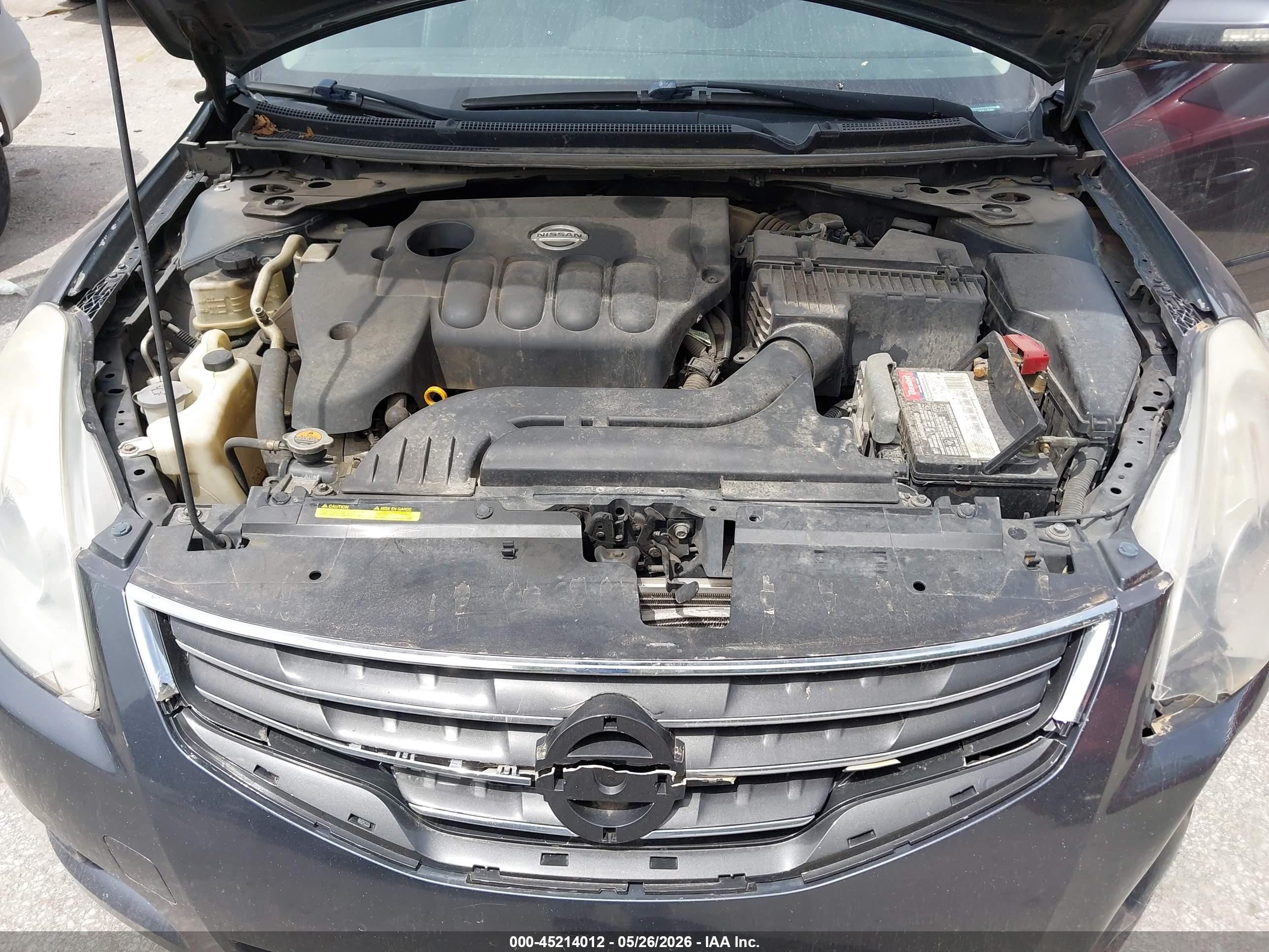 2012 Nissan Altima 2.5 S Gray vin: 1N4AL2AP8CC253661
