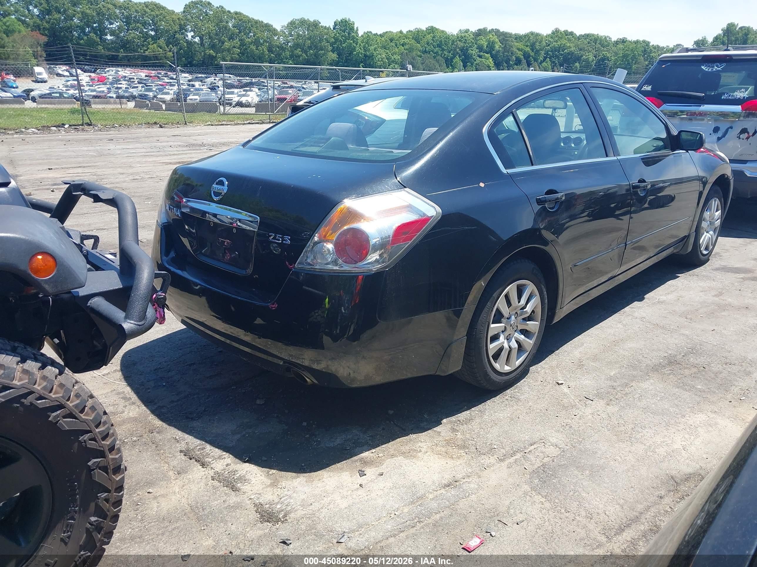 2012 Nissan Altima 2.5 S Black vin: 1N4AL2AP8CC259797