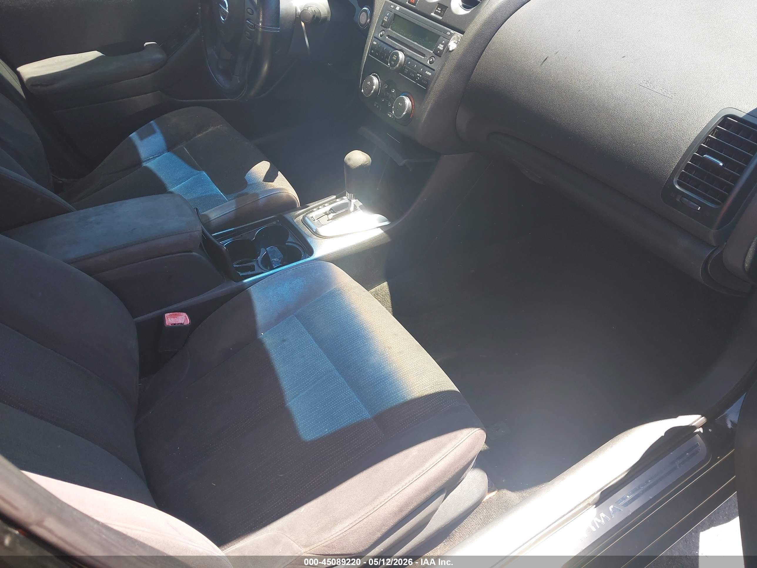 2012 Nissan Altima 2.5 S Black vin: 1N4AL2AP8CC259797