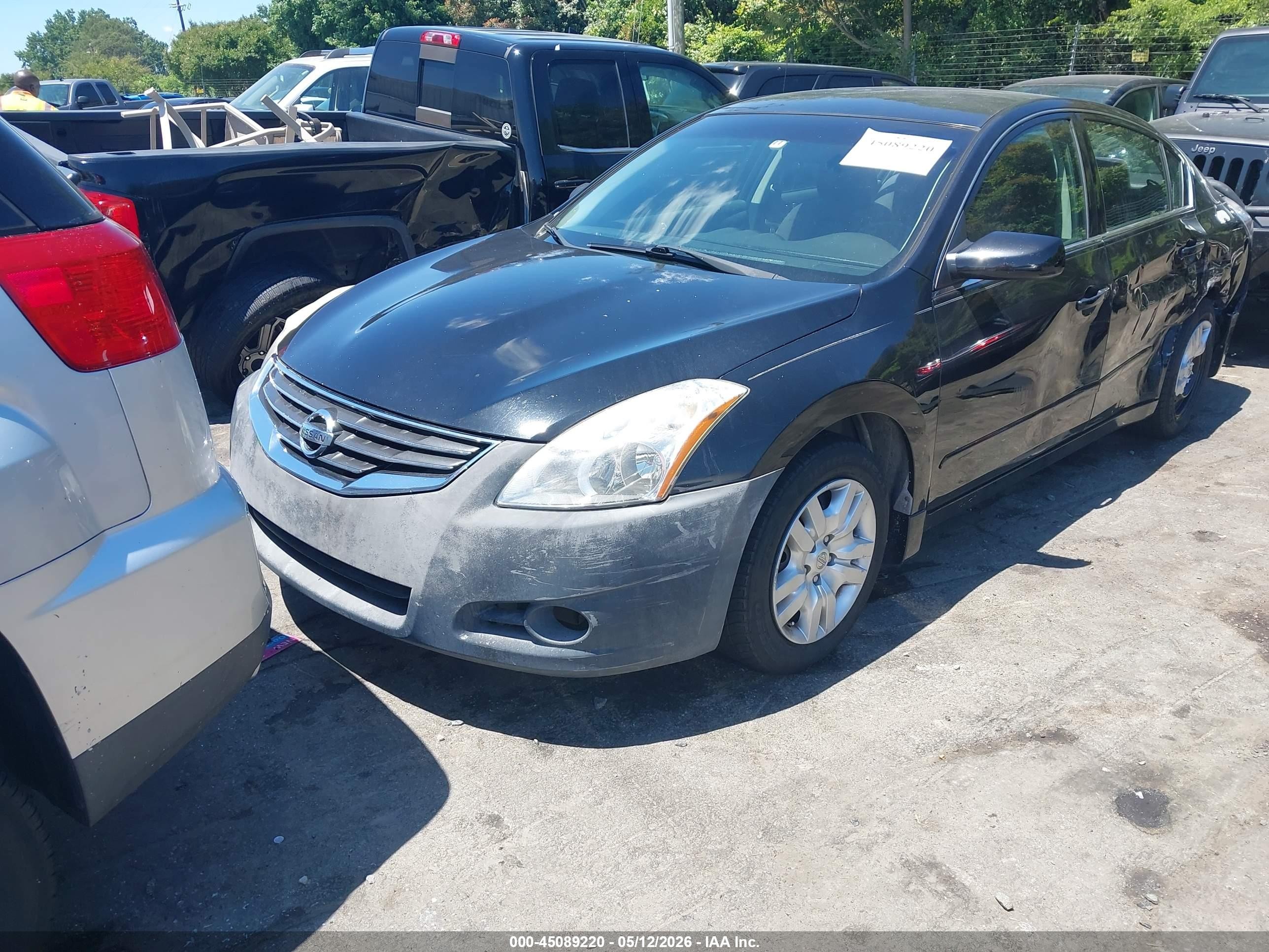 2012 Nissan Altima 2.5 S Black vin: 1N4AL2AP8CC259797