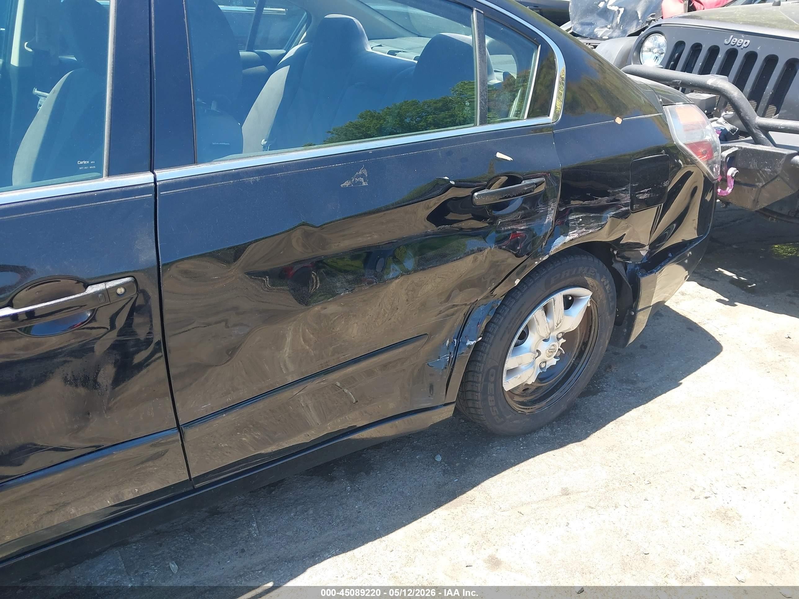2012 Nissan Altima 2.5 S Black vin: 1N4AL2AP8CC259797