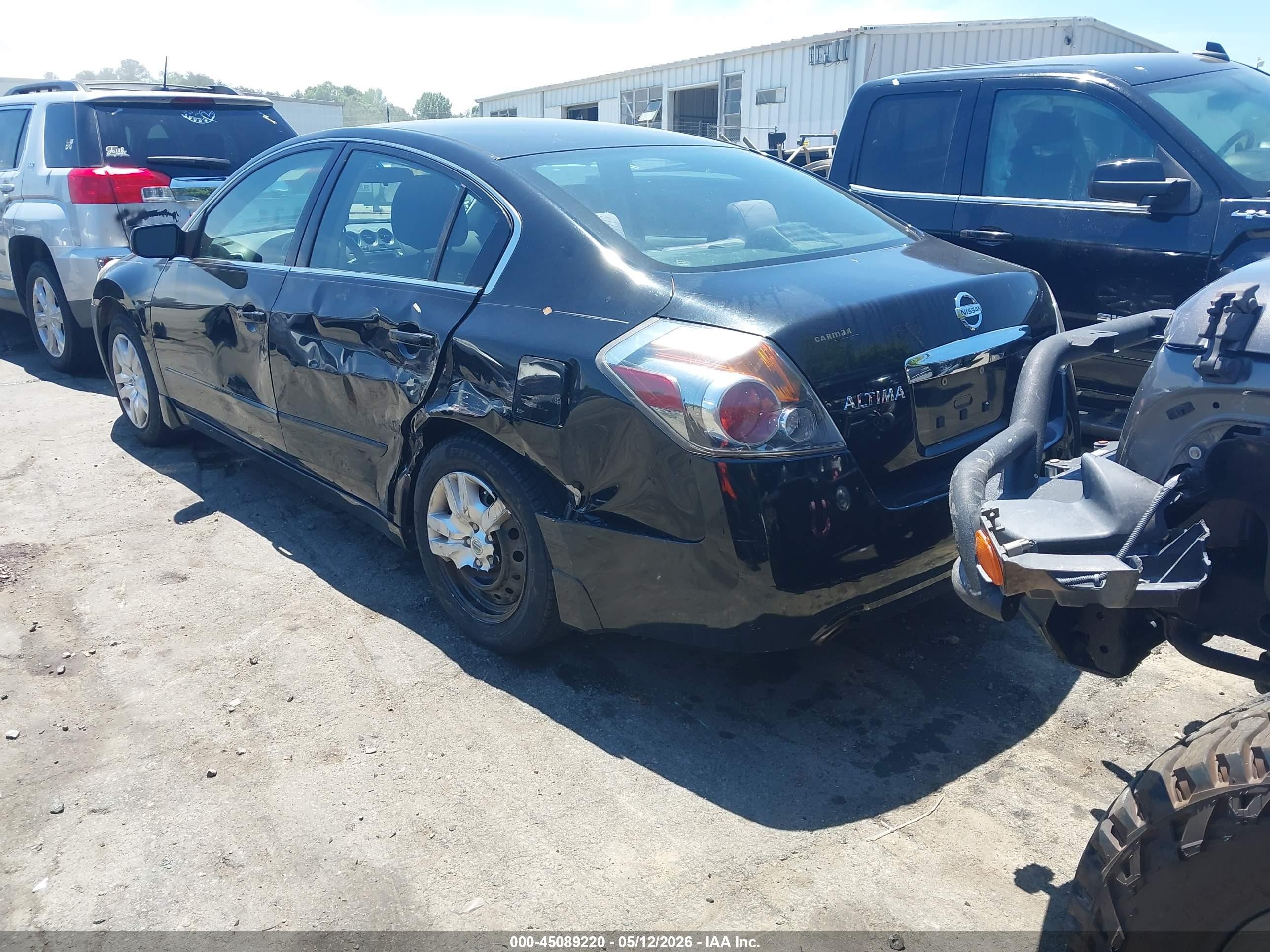 2012 Nissan Altima 2.5 S Black vin: 1N4AL2AP8CC259797