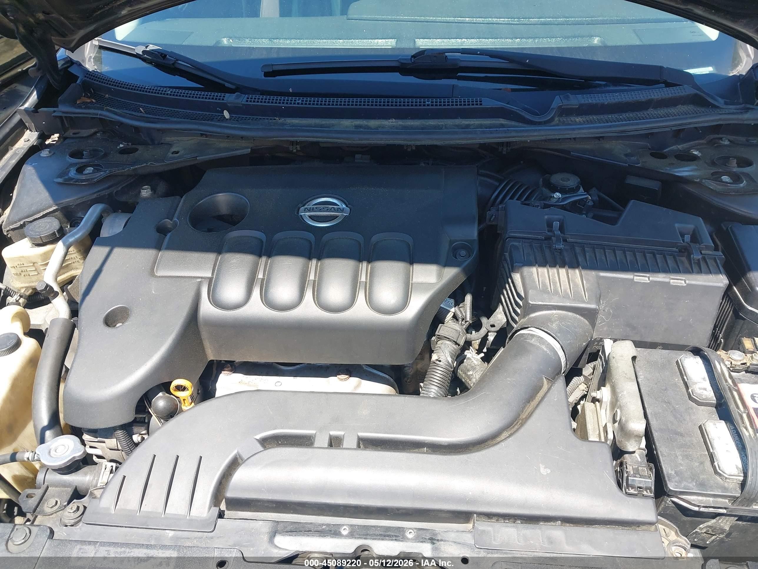 2012 Nissan Altima 2.5 S Black vin: 1N4AL2AP8CC259797