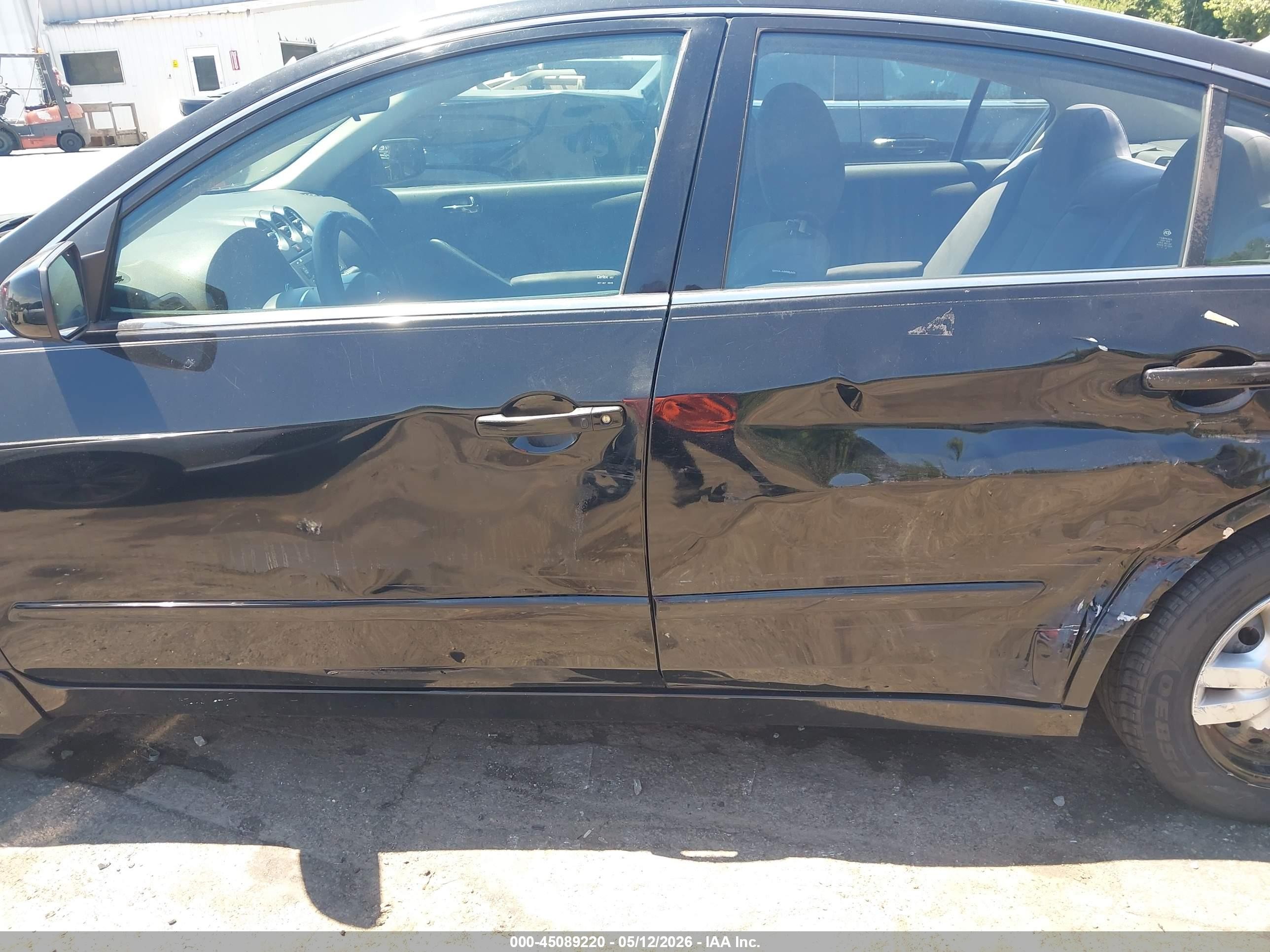 2012 Nissan Altima 2.5 S Black vin: 1N4AL2AP8CC259797