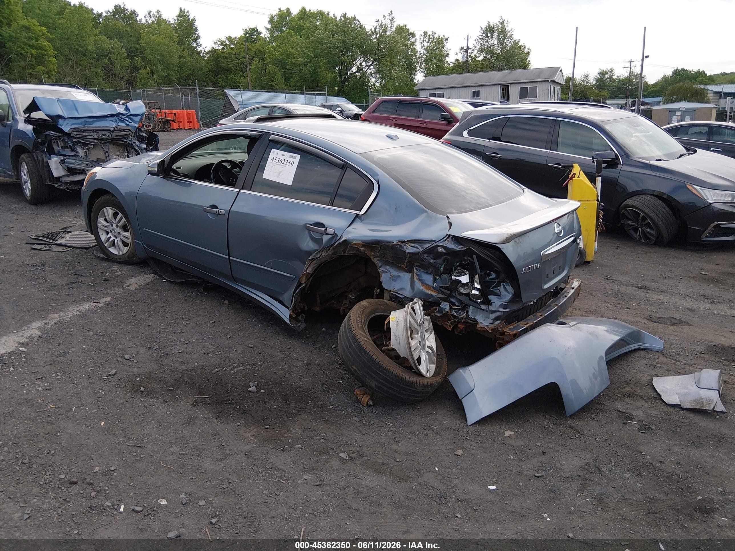 2012 Nissan Altima 2.5 S Light Blue vin: 1N4AL2AP8CN417737
