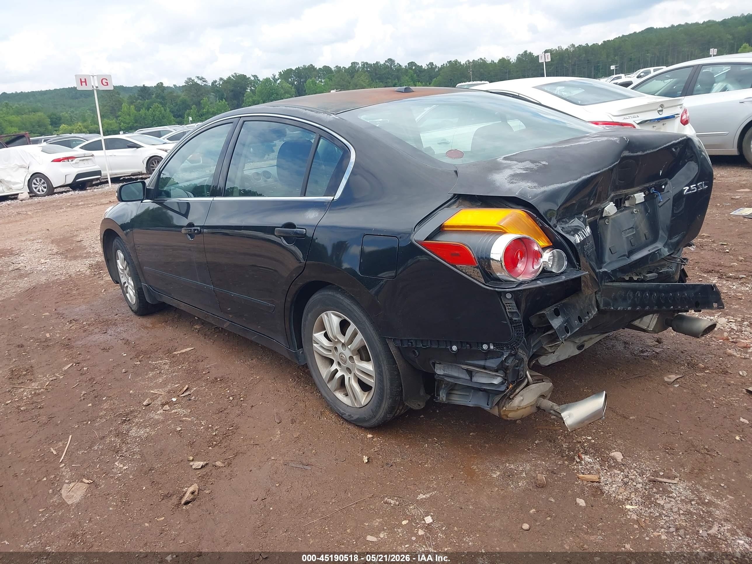 2012 Nissan Altima 2.5 S Black vin: 1N4AL2AP8CN433212