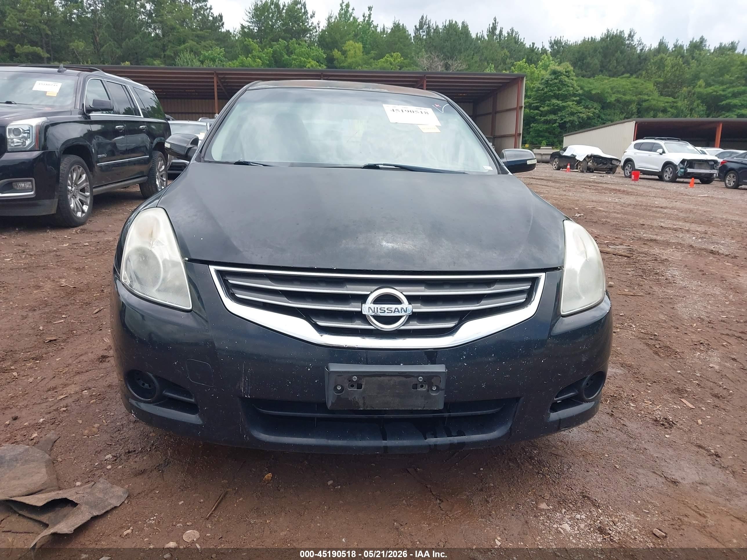 2012 Nissan Altima 2.5 S Black vin: 1N4AL2AP8CN433212