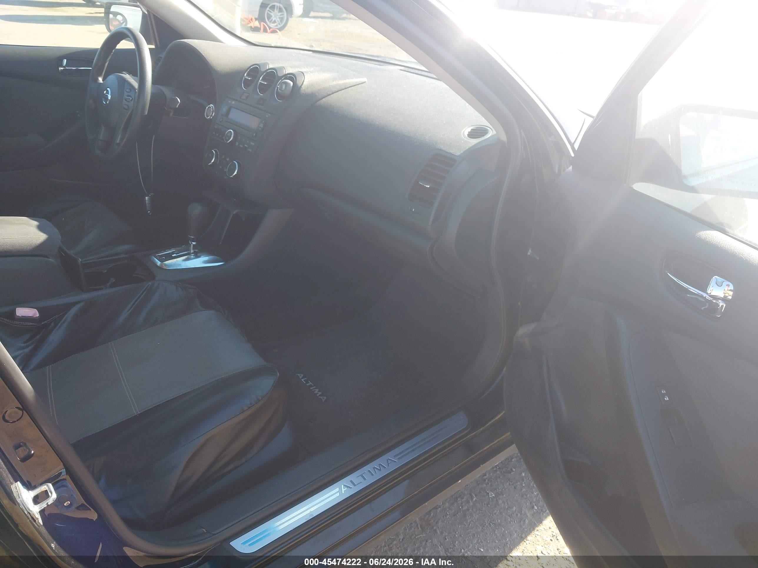 2012 Nissan Altima 2.5 S Black vin: 1N4AL2AP8CN441150