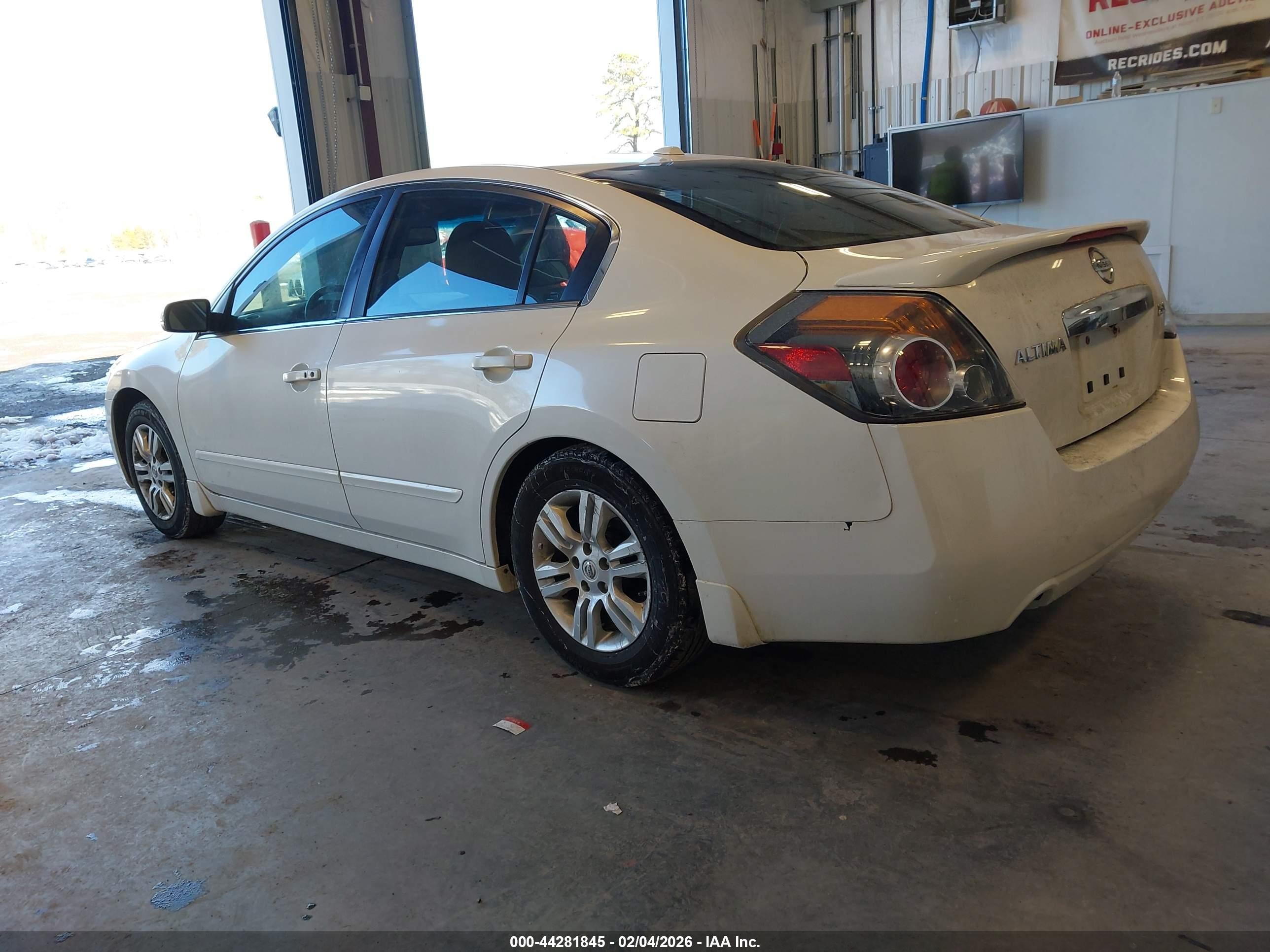 2012 Nissan Altima 2.5 S White vin: 1N4AL2AP8CN501573