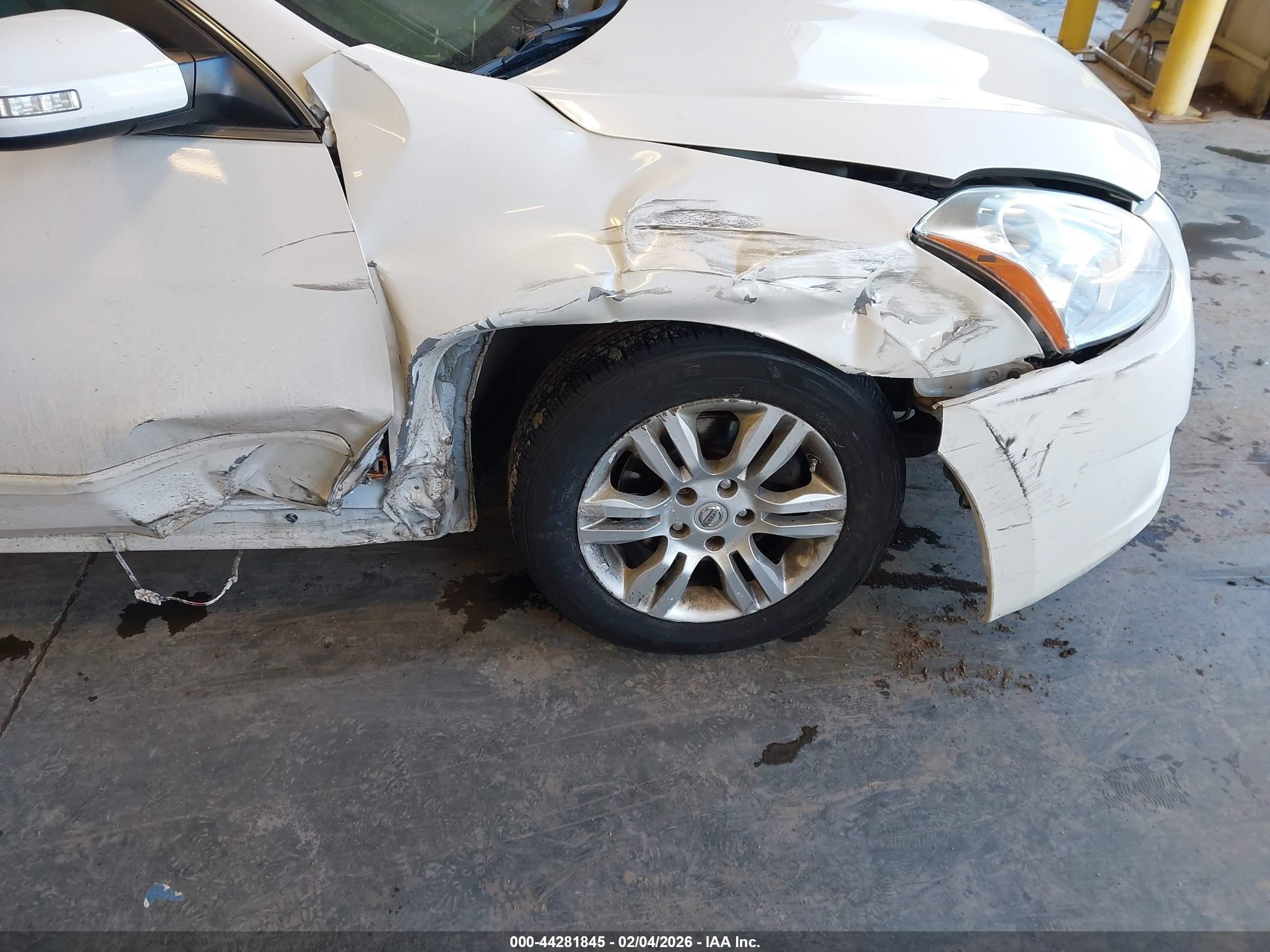 2012 Nissan Altima 2.5 S White vin: 1N4AL2AP8CN501573