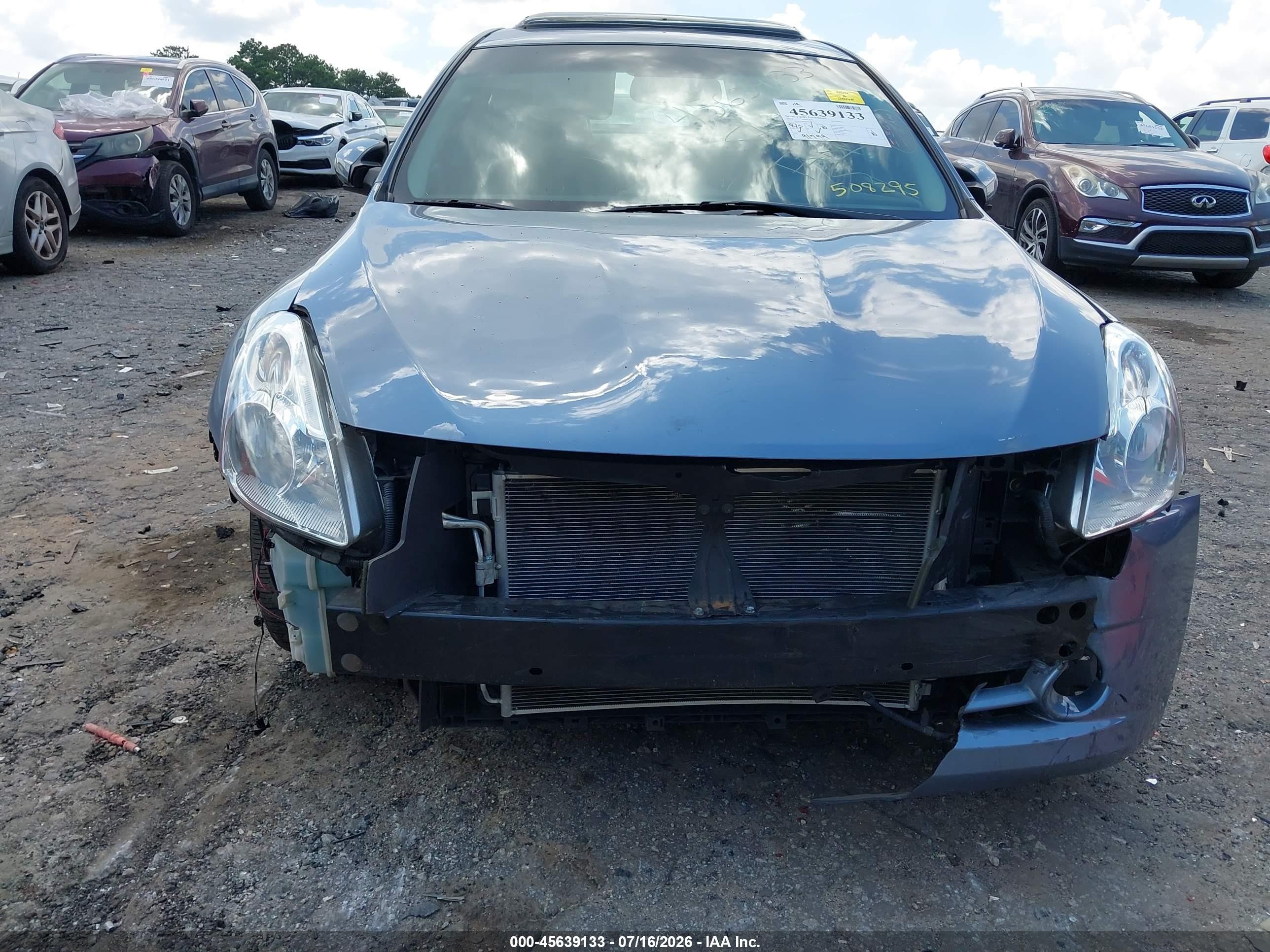 2012 Nissan Altima 2.5 S Blue vin: 1N4AL2AP8CN508295