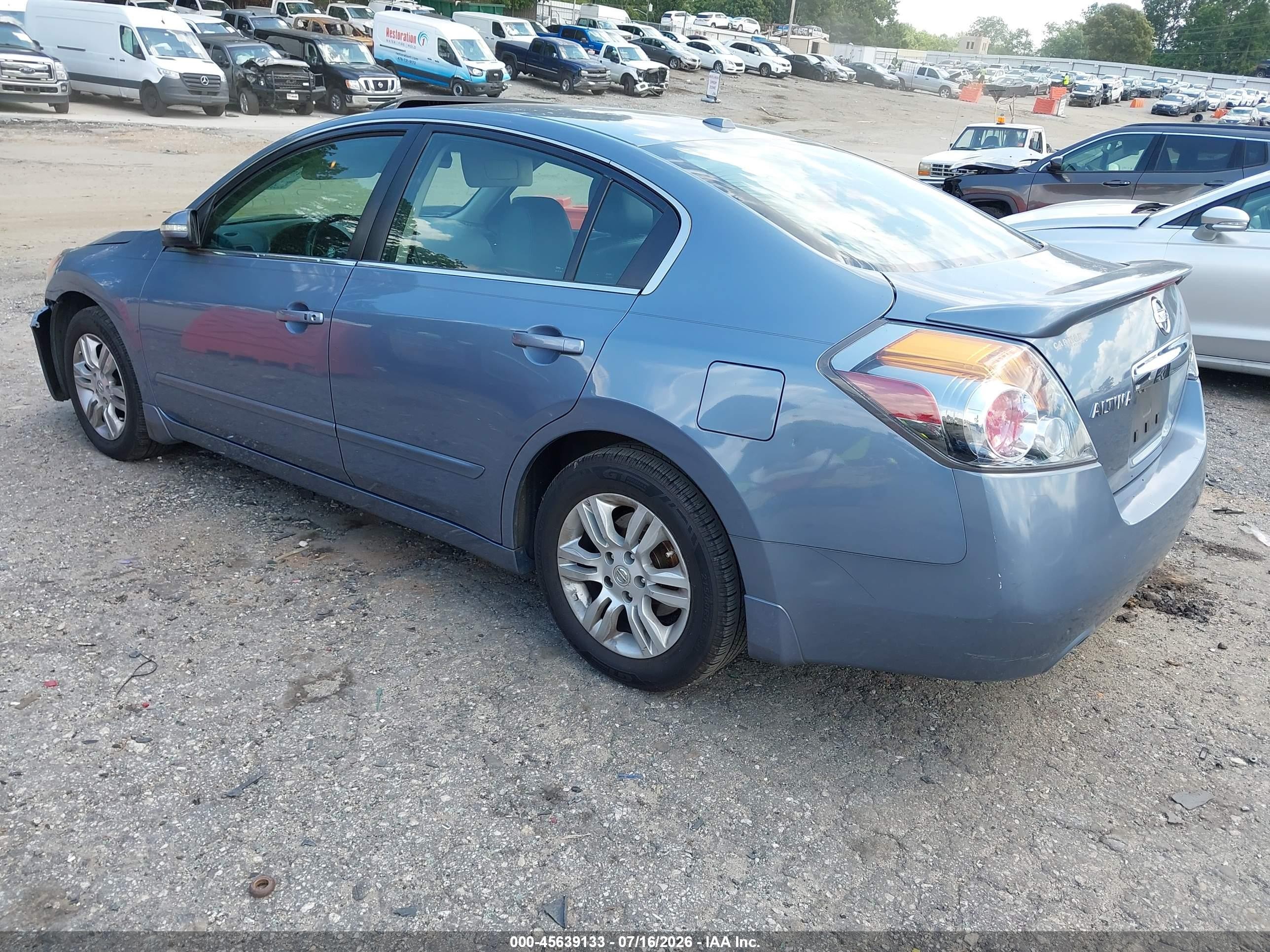 2012 Nissan Altima 2.5 S Blue vin: 1N4AL2AP8CN508295