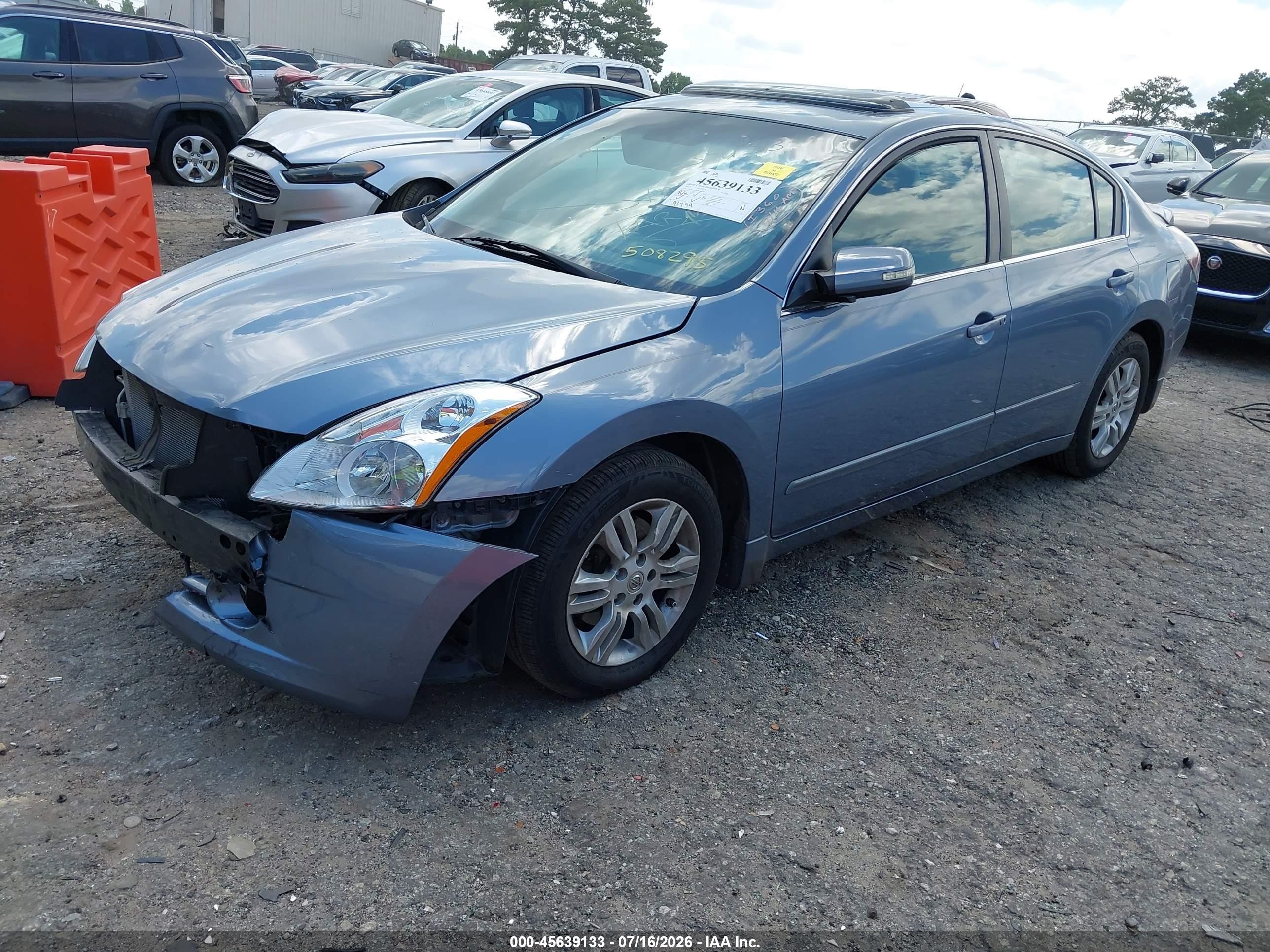 2012 Nissan Altima 2.5 S Blue vin: 1N4AL2AP8CN508295