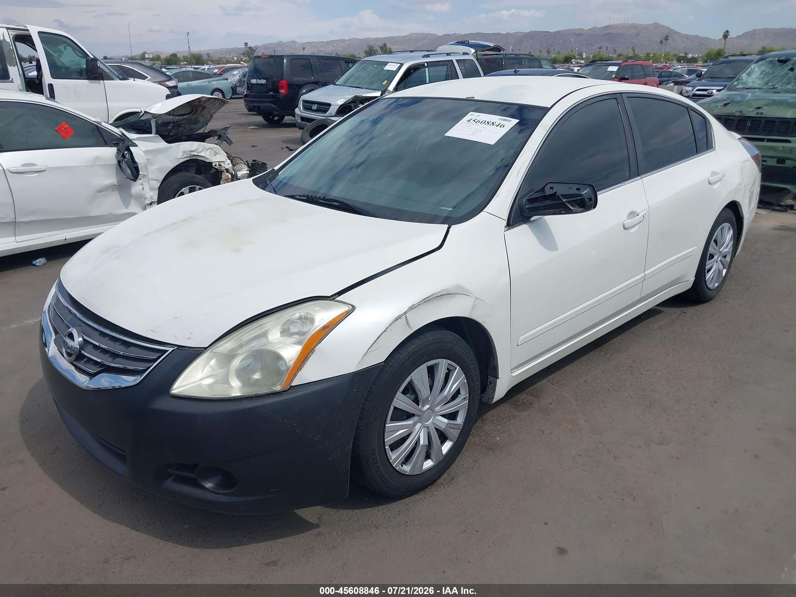 2012 Nissan Altima 2.5 S Белый vin: 1N4AL2AP8CN541989