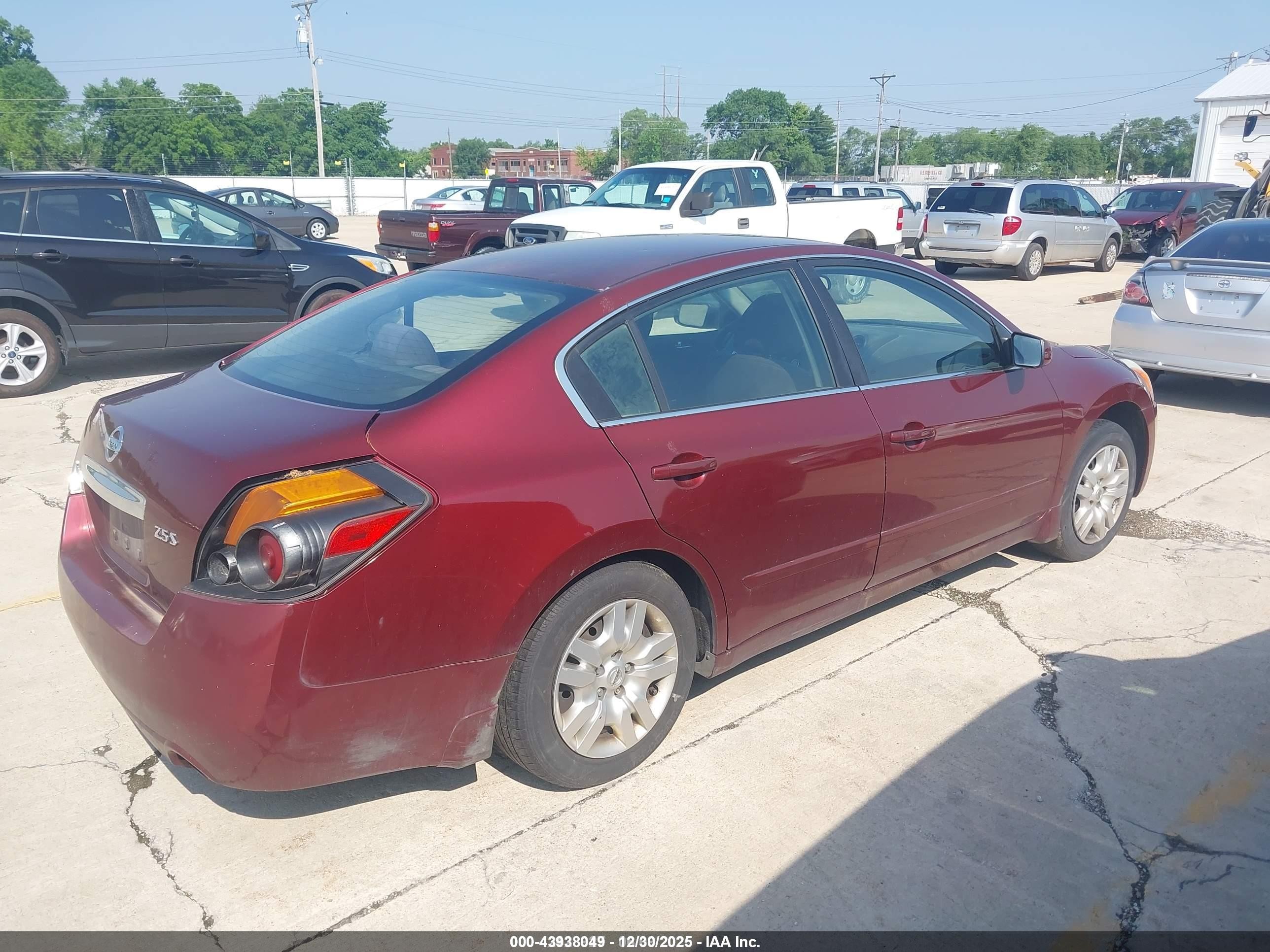 2012 Nissan Altima 2.5 S Maroon vin: 1N4AL2AP8CN555648