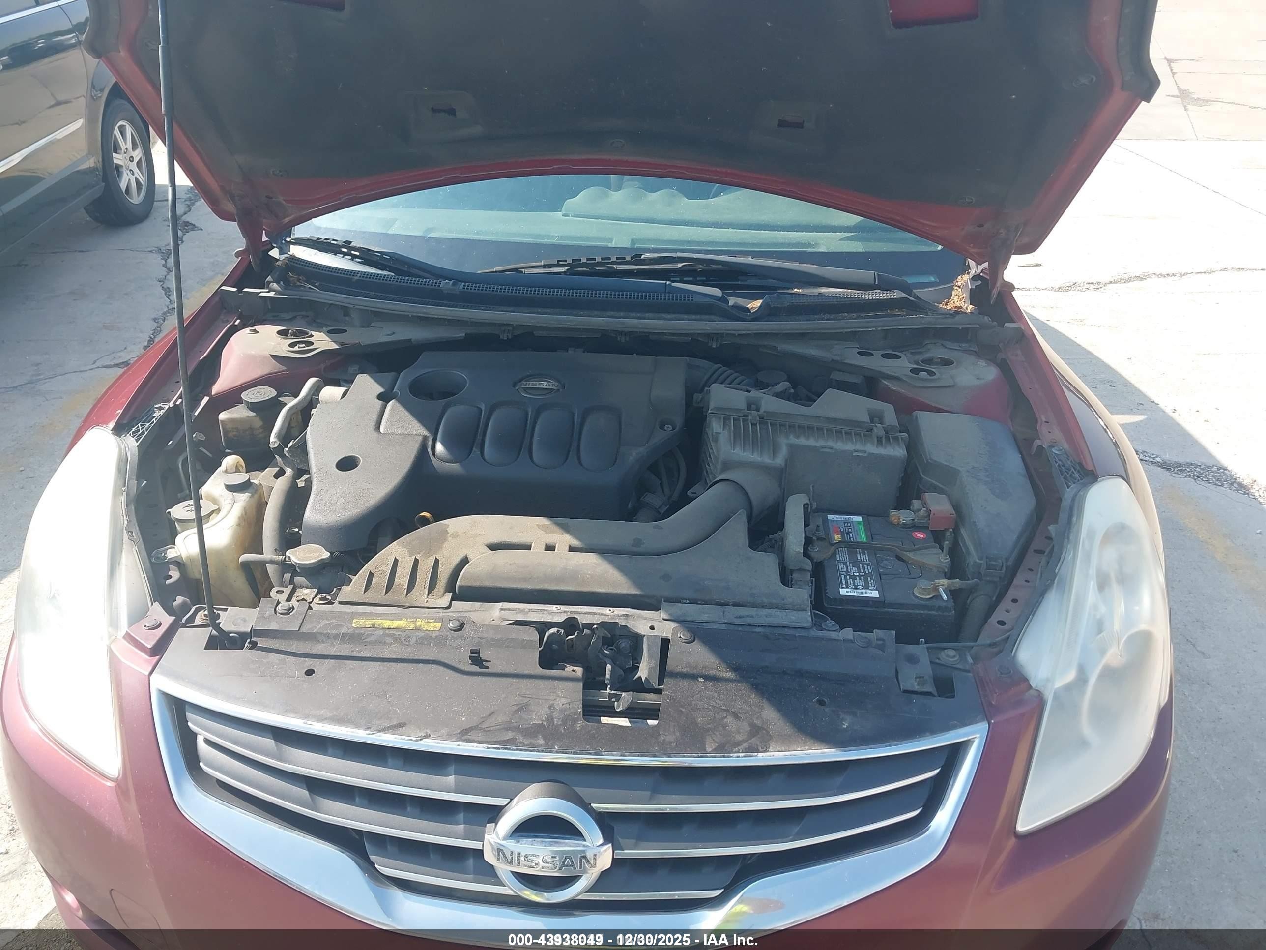 2012 Nissan Altima 2.5 S Maroon vin: 1N4AL2AP8CN555648