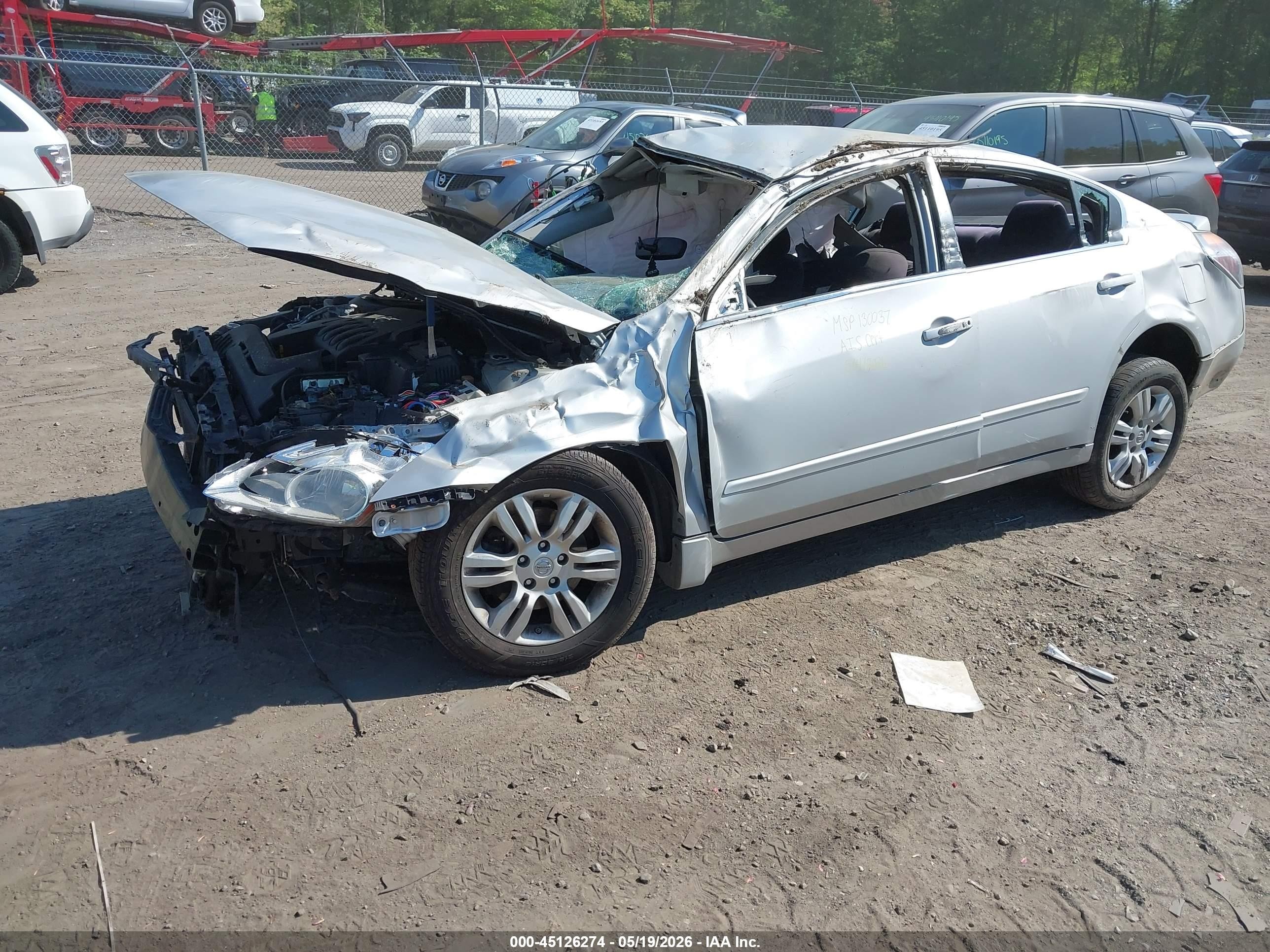 2012 Nissan Altima 2.5 S Silver vin: 1N4AL2AP8CN563071