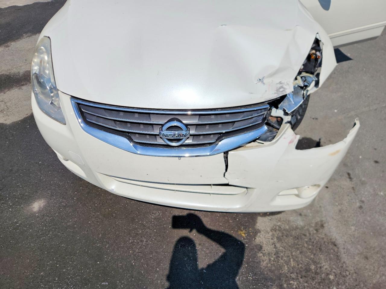 2012 Nissan Altima 2.5 White vin: 1N4AL2AP8CN567847